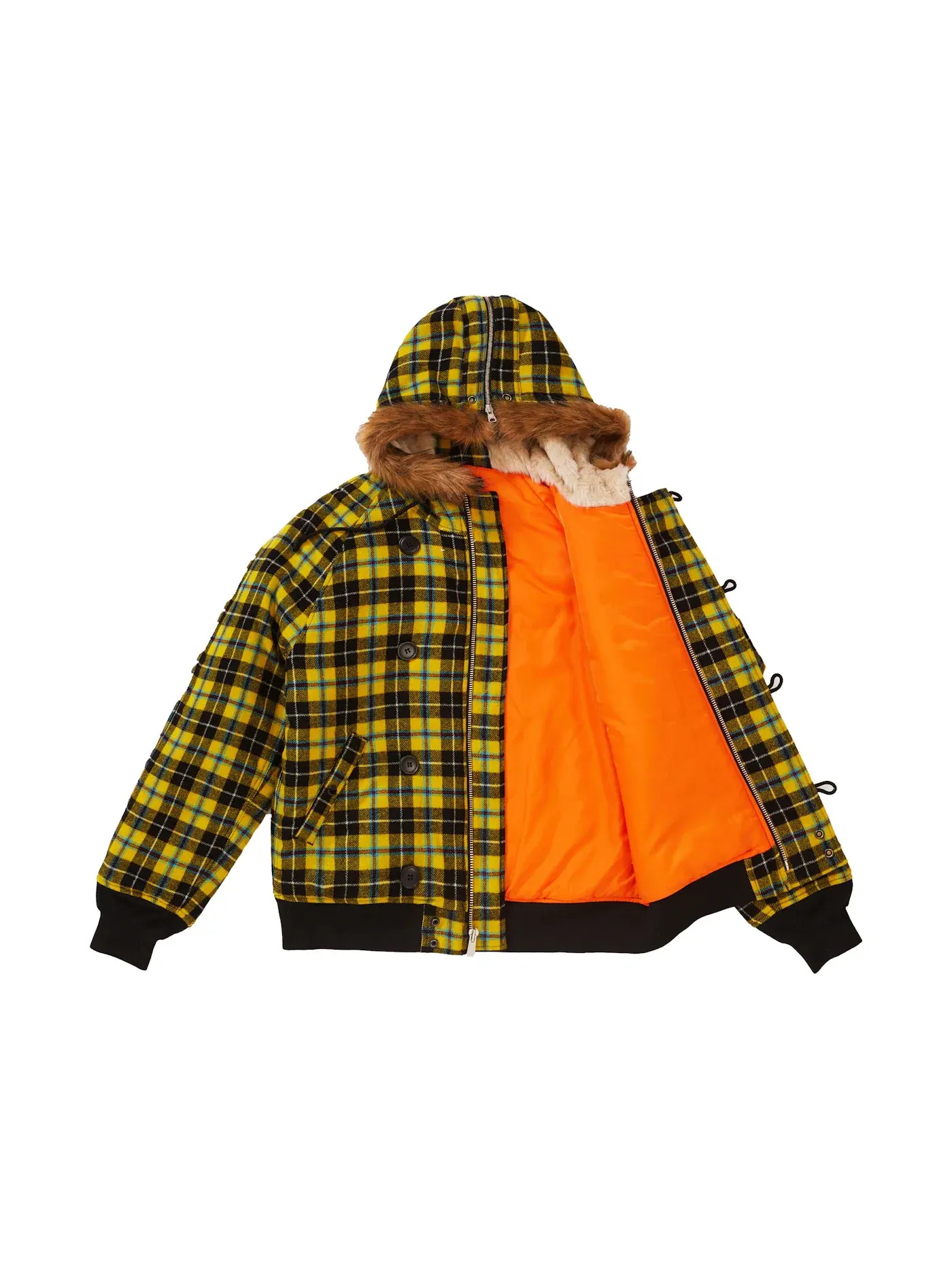 Мужская куртка с принтом Supreme N-2B Jacket — изображение 2 из 3, желтый