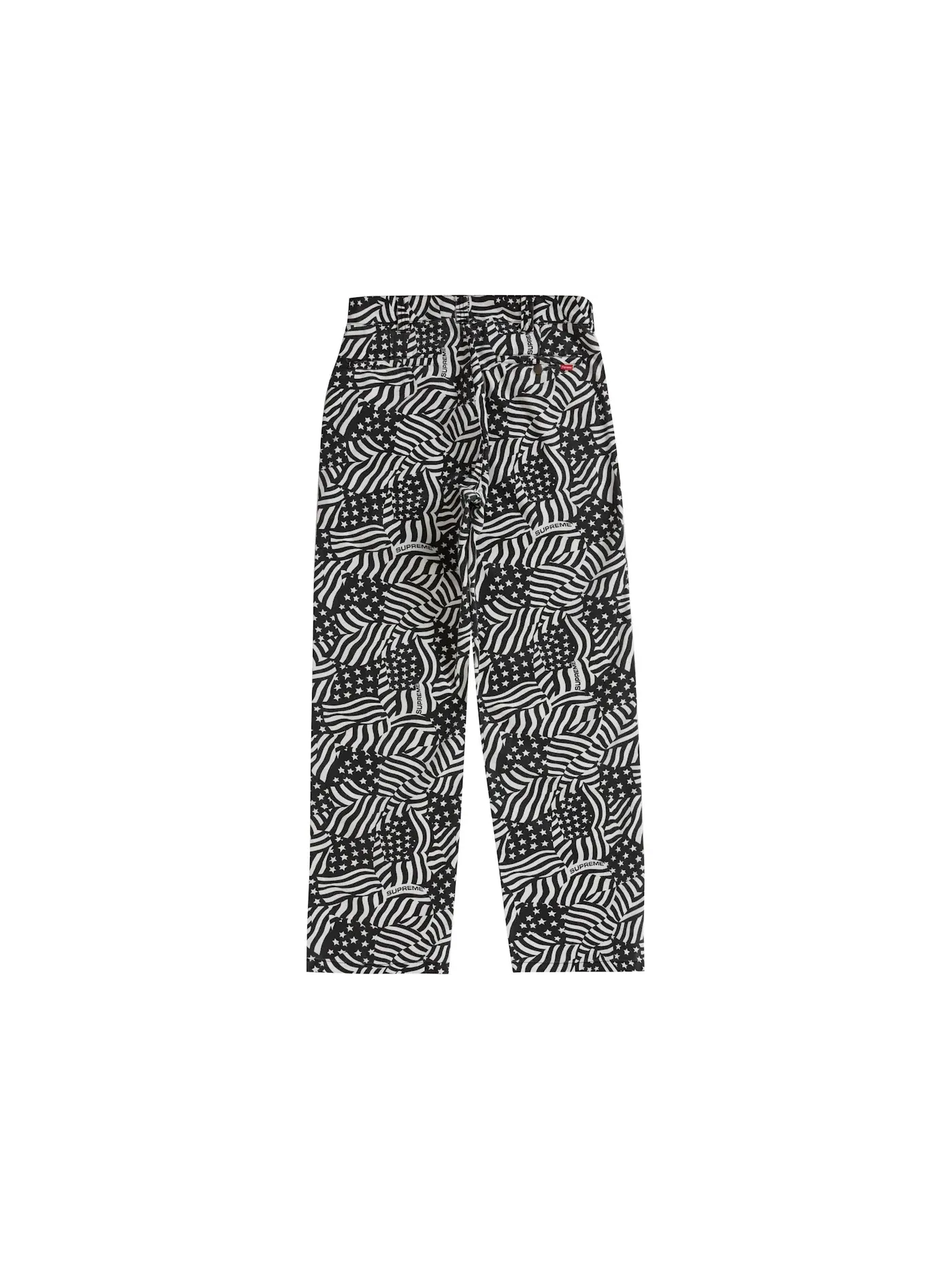 Мужские брюки с принтом Supreme Pant Flag Blacks — изображение 2 из 2