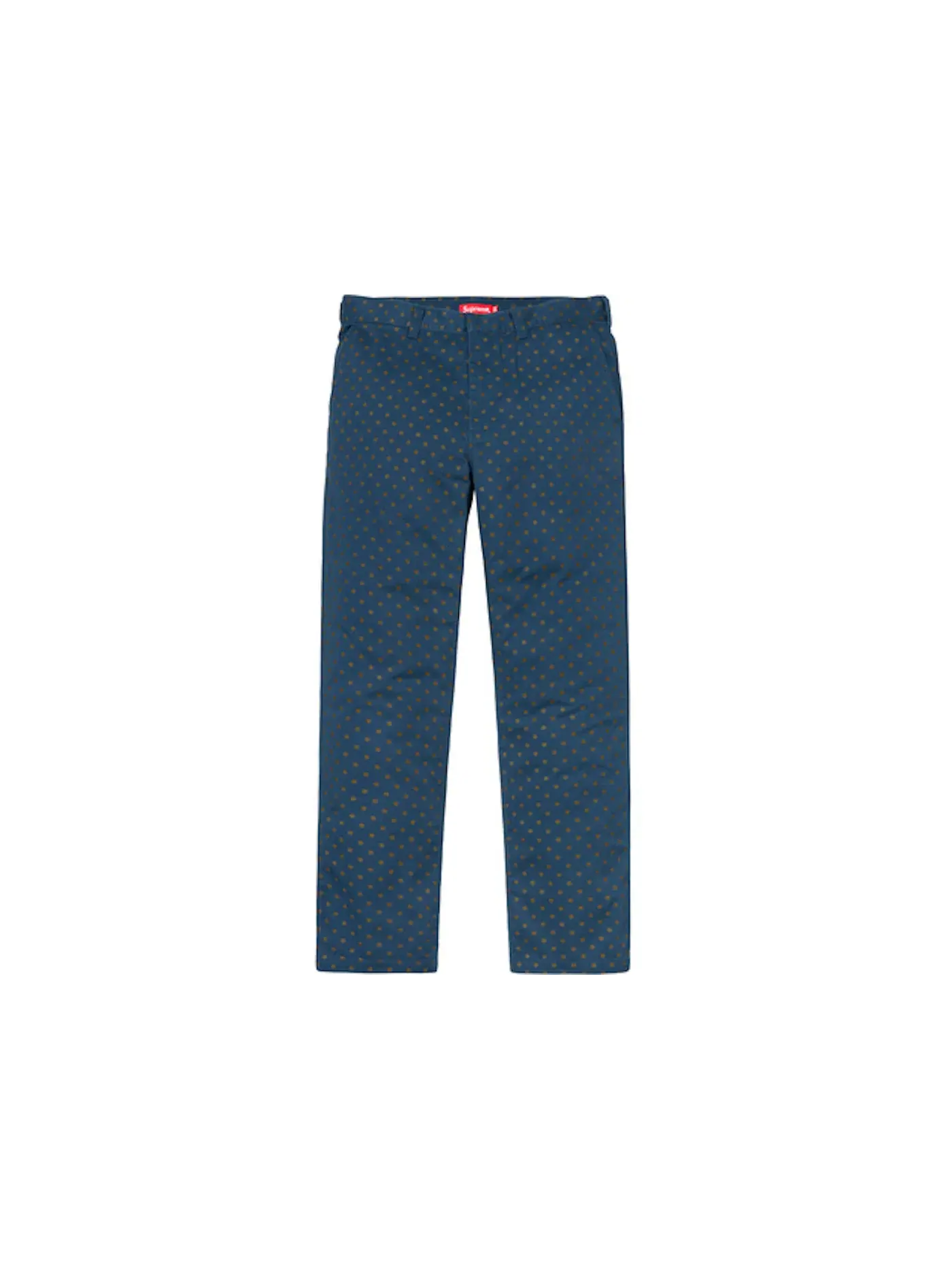 Мужские брюки с принтом Pant (FW18) Supreme — изображение 1 из 2, светлый темно-синий