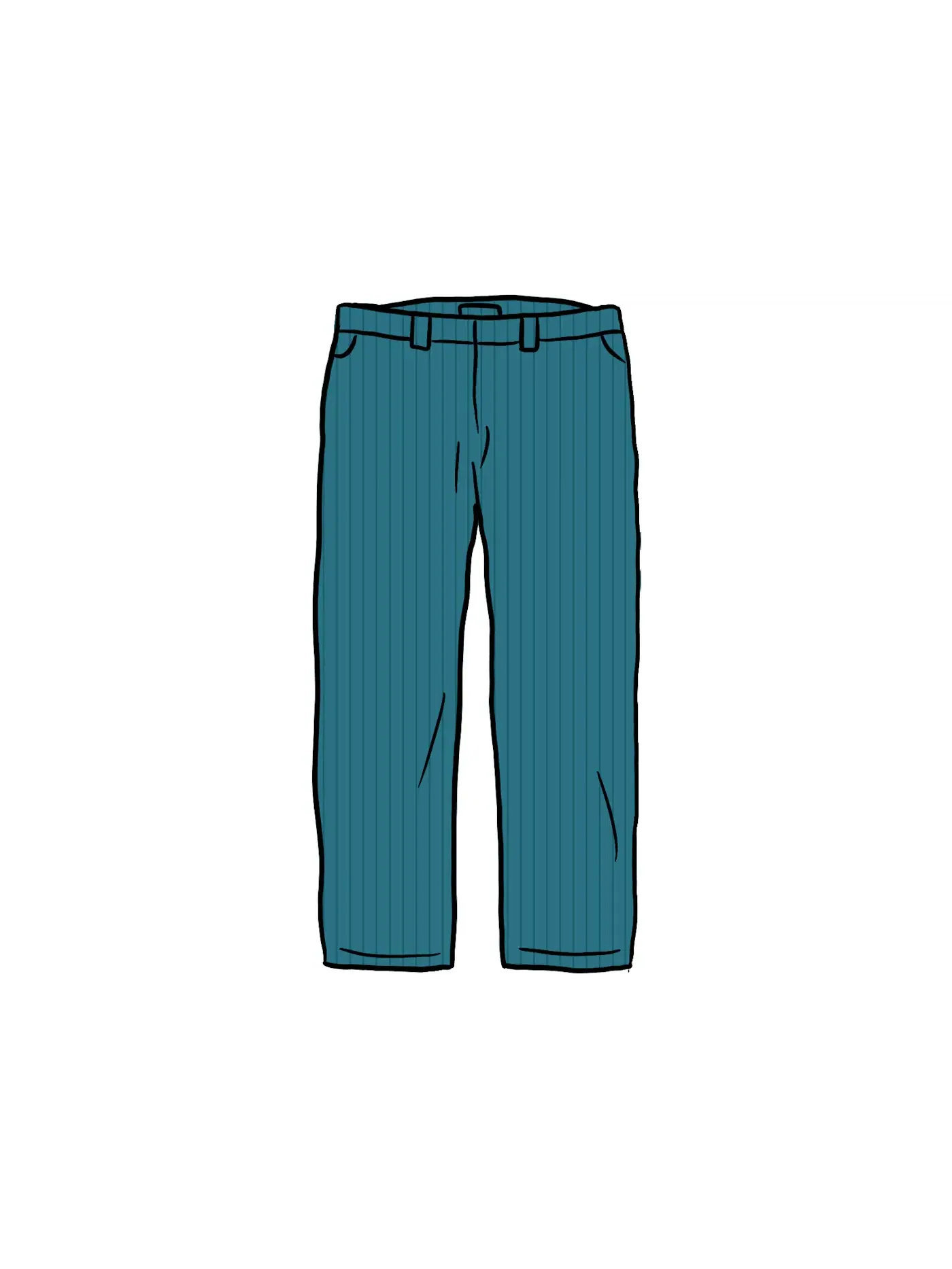 Мужские брюки в полоску Pant (SS21) Supreme, Teal Stripe — 1