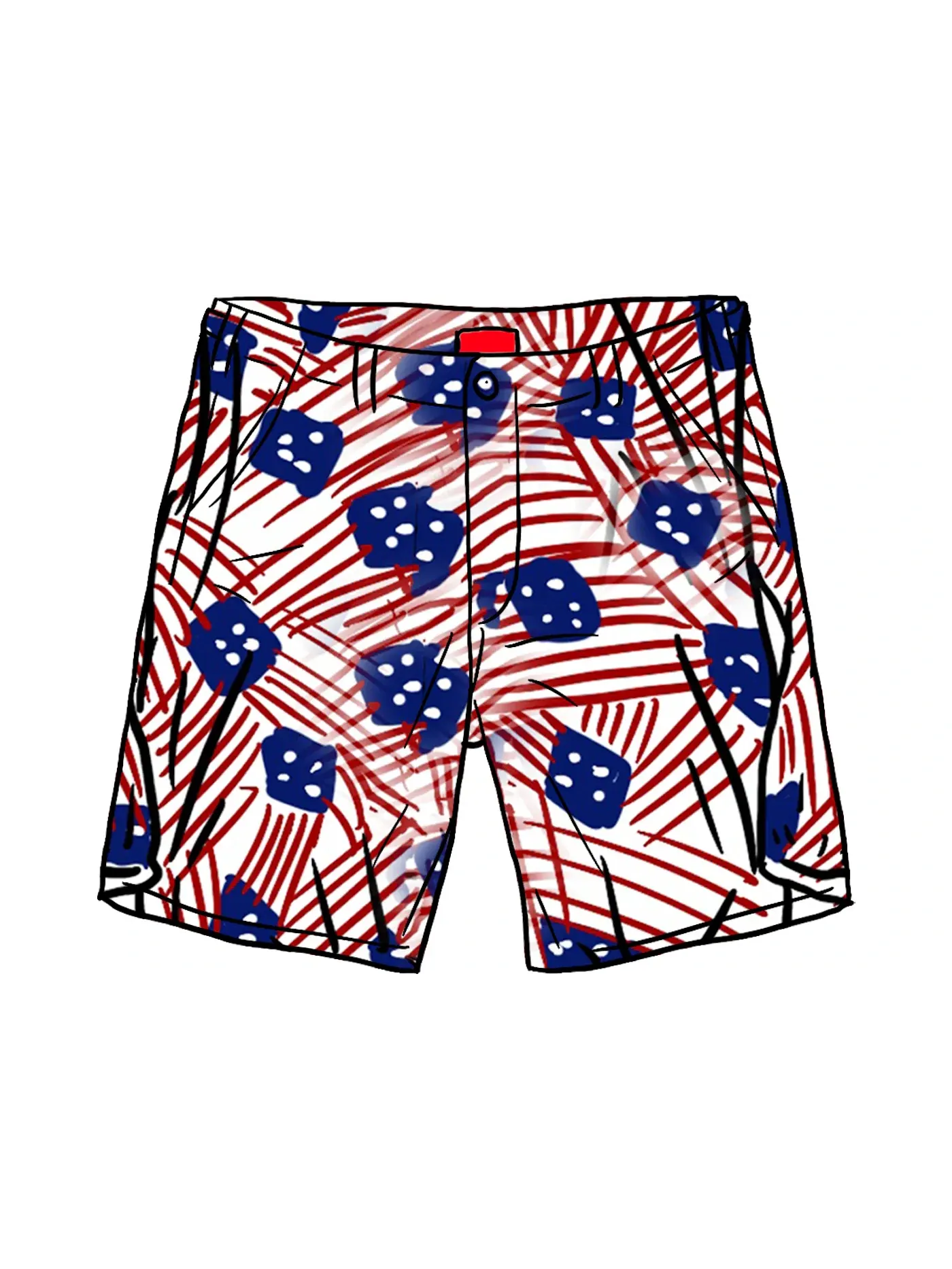 Мужские шорты с принтом Supreme Short (SS20), Flags — изображение 1 из 1