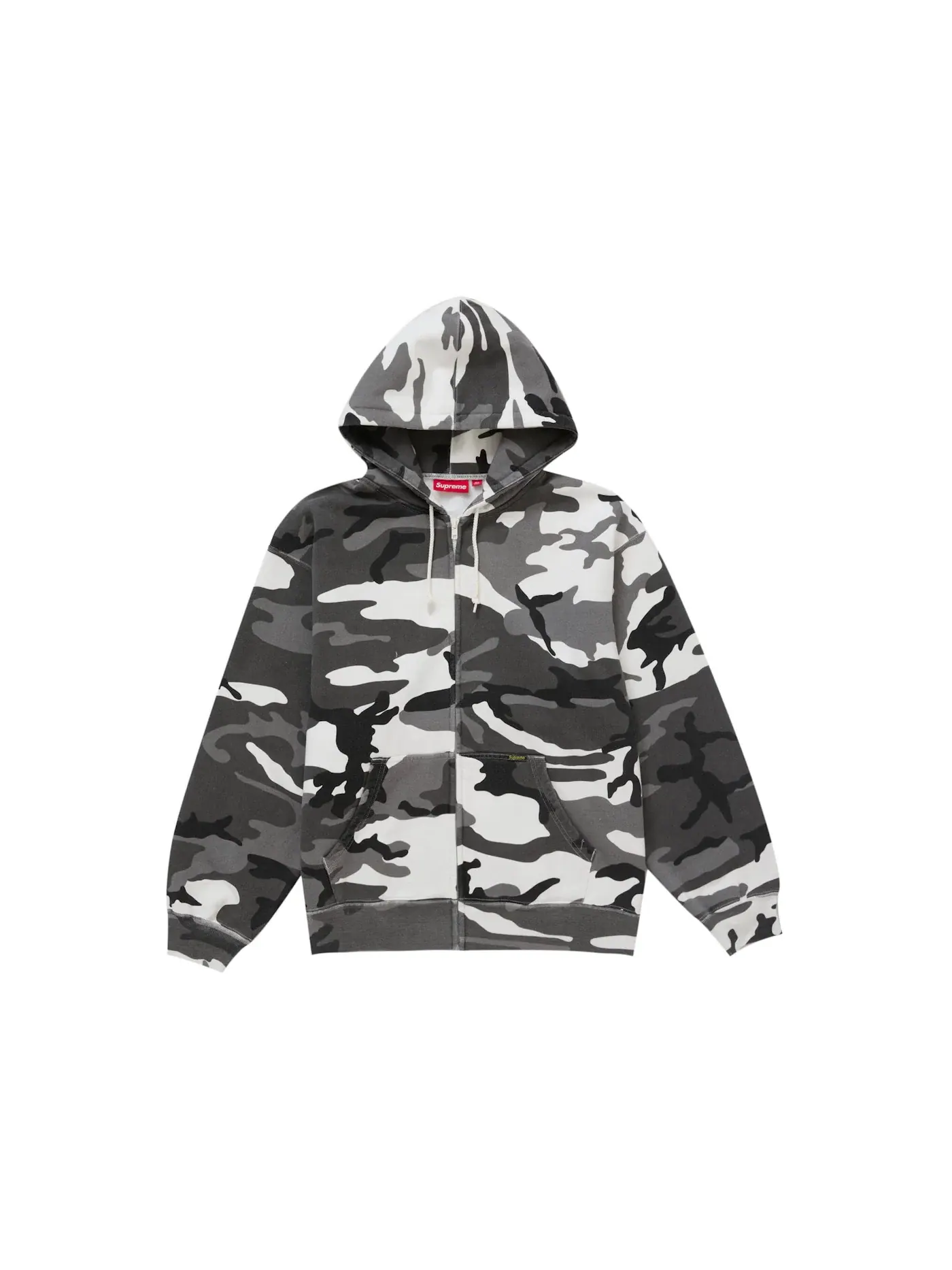 Мужской худи с капюшоном Supreme Work Zip Up Hooded Sweatshirt — изображение 1 из 1, снежный камуфляж