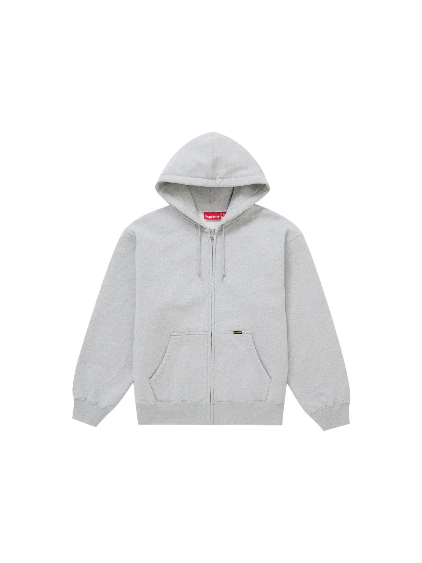 Мужская худи на молнии Supreme Work Zip Up Hooded Sweatshirt (SS25) — изображение 1 из 1, серый