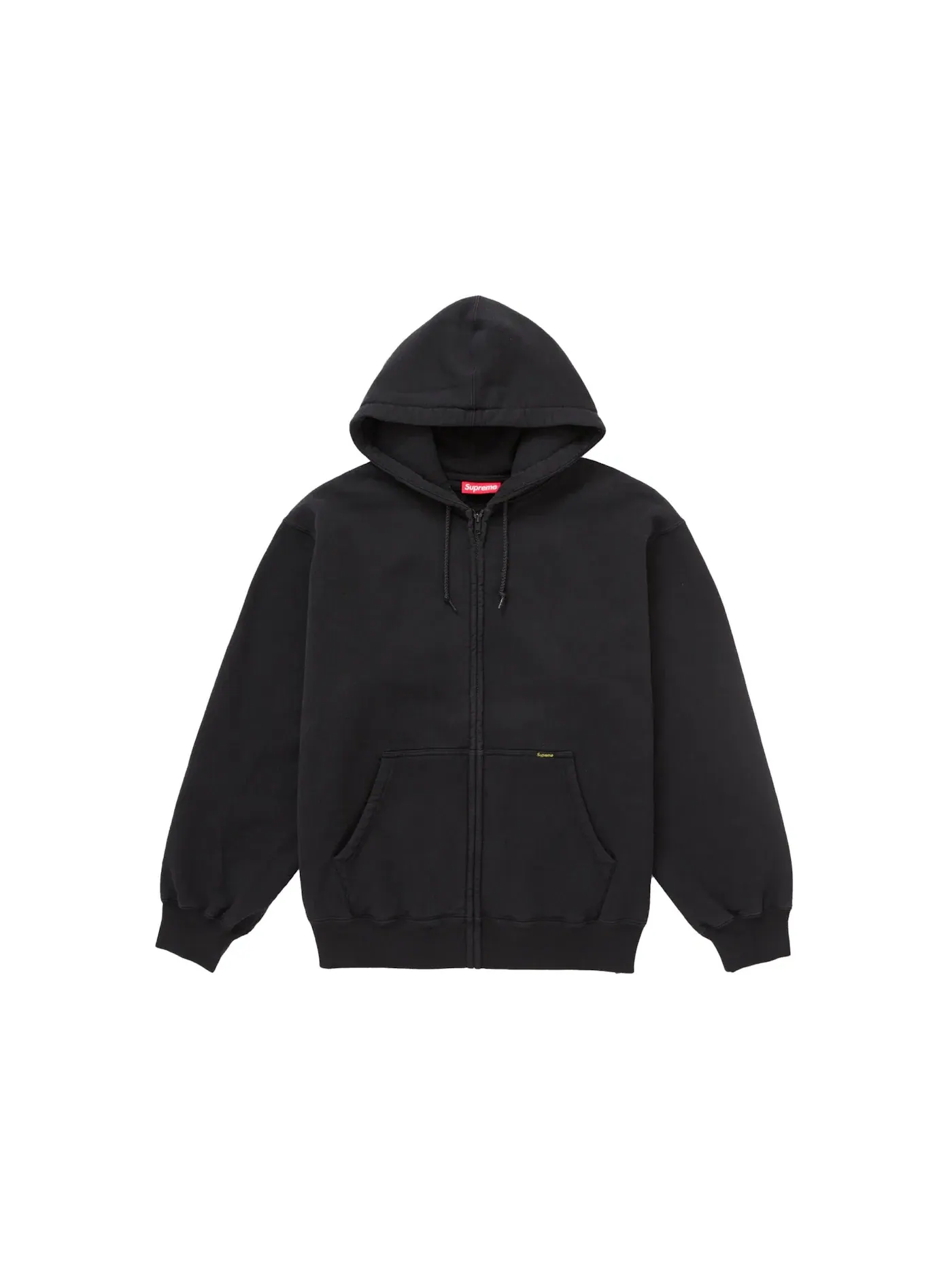 Мужская худи с молнией на пуговицах Supreme Sweatshirt (SS25) — изображение 1 из 1, черный
