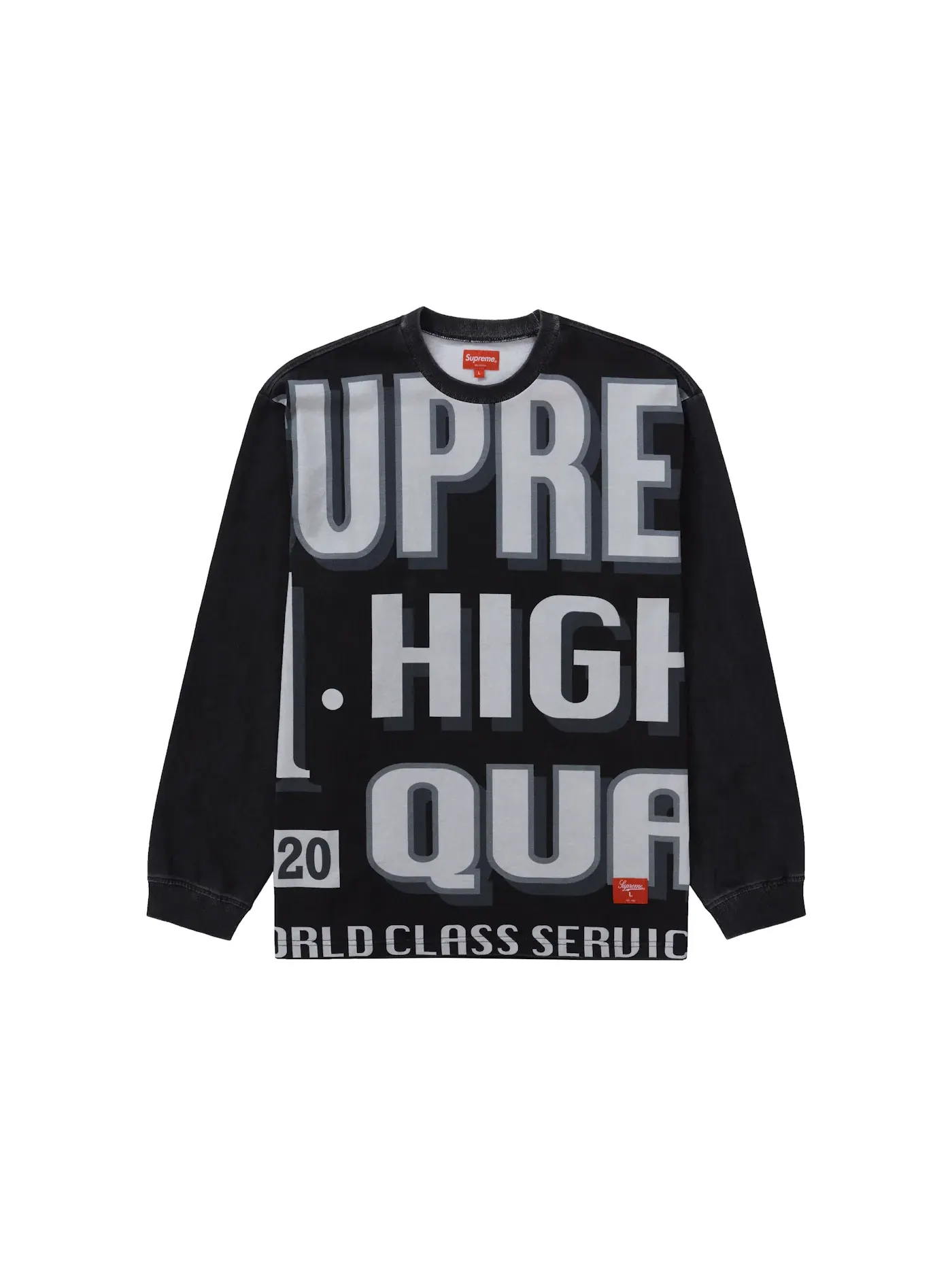 Мужская футболка с длинным рукавом Supreme L/S Top — изображение 1 из 1, черный
