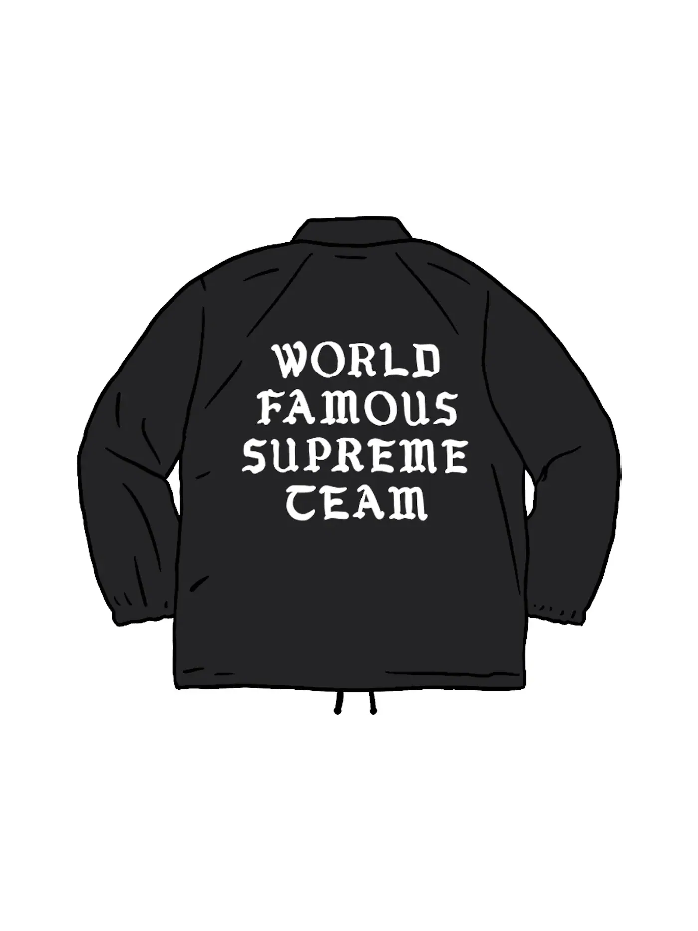 Мужская куртка-тренч Supreme Coaches Jacket — изображение 1 из 1, черный