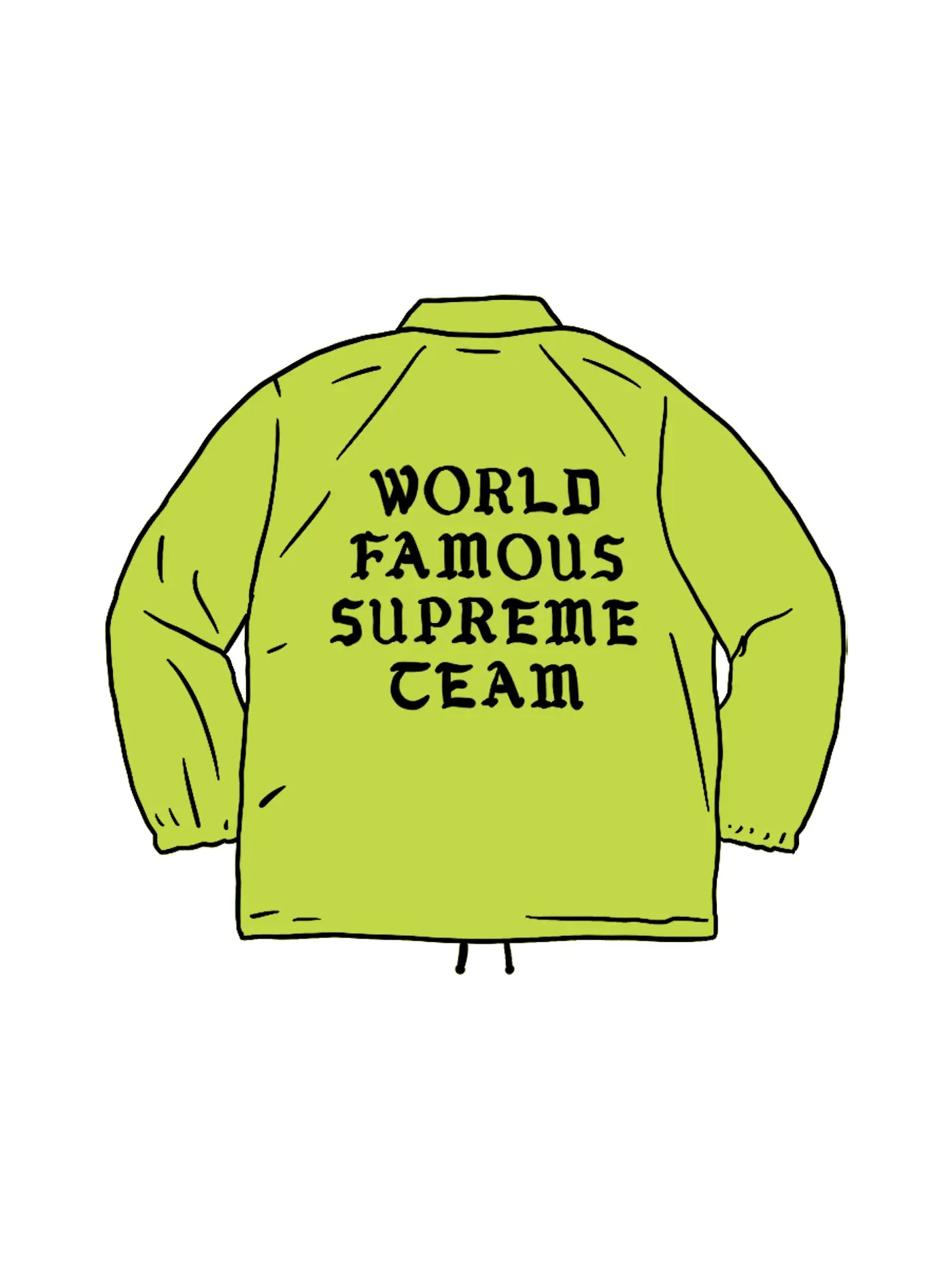 Мужская куртка-тренч Supreme Coaches Jacket — изображение 1 из 1, лаймовый