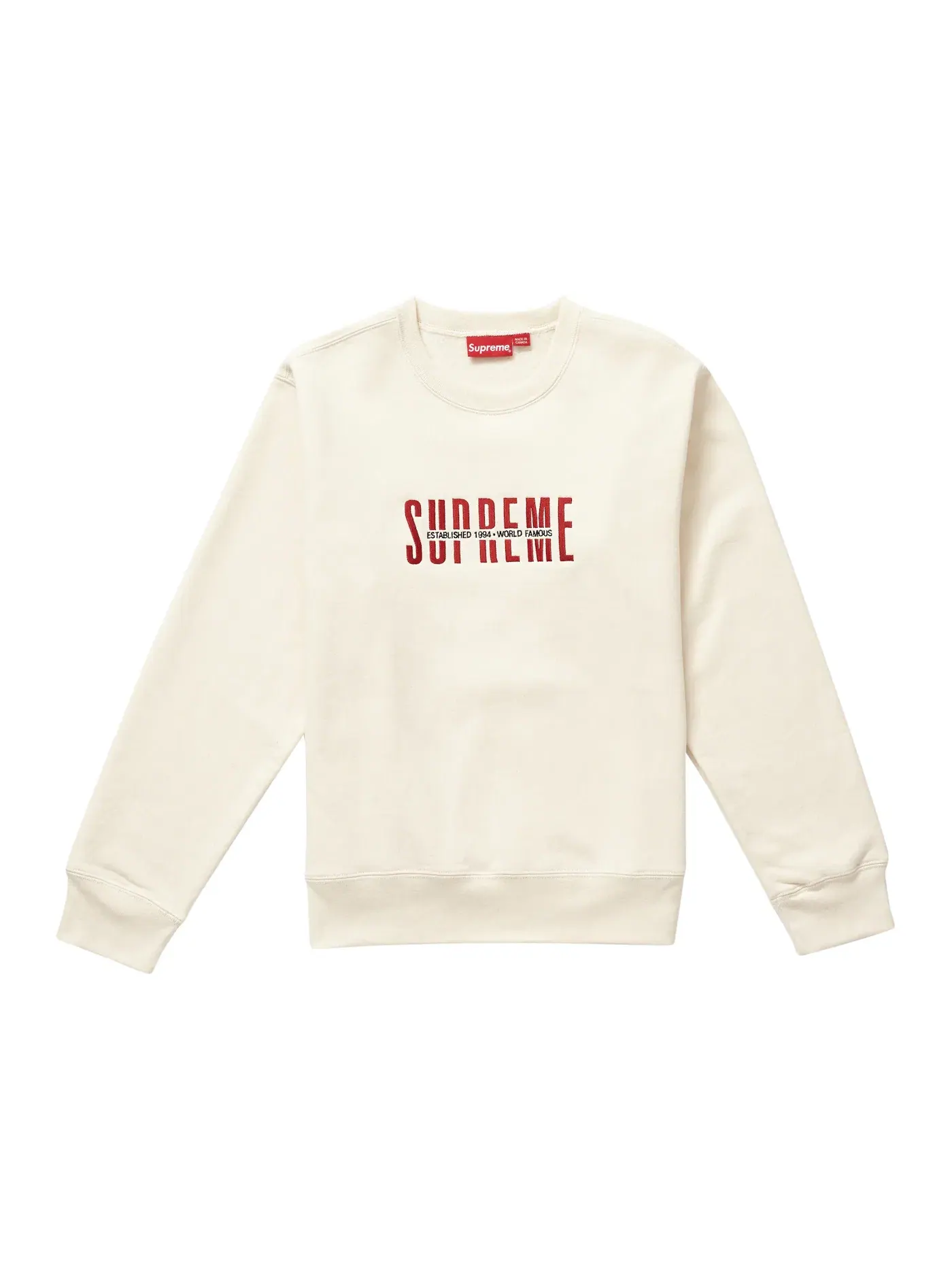 Мужской свитшот с круглым вырезом Supreme Crewneck — изображение 1 из 1, прозрачный