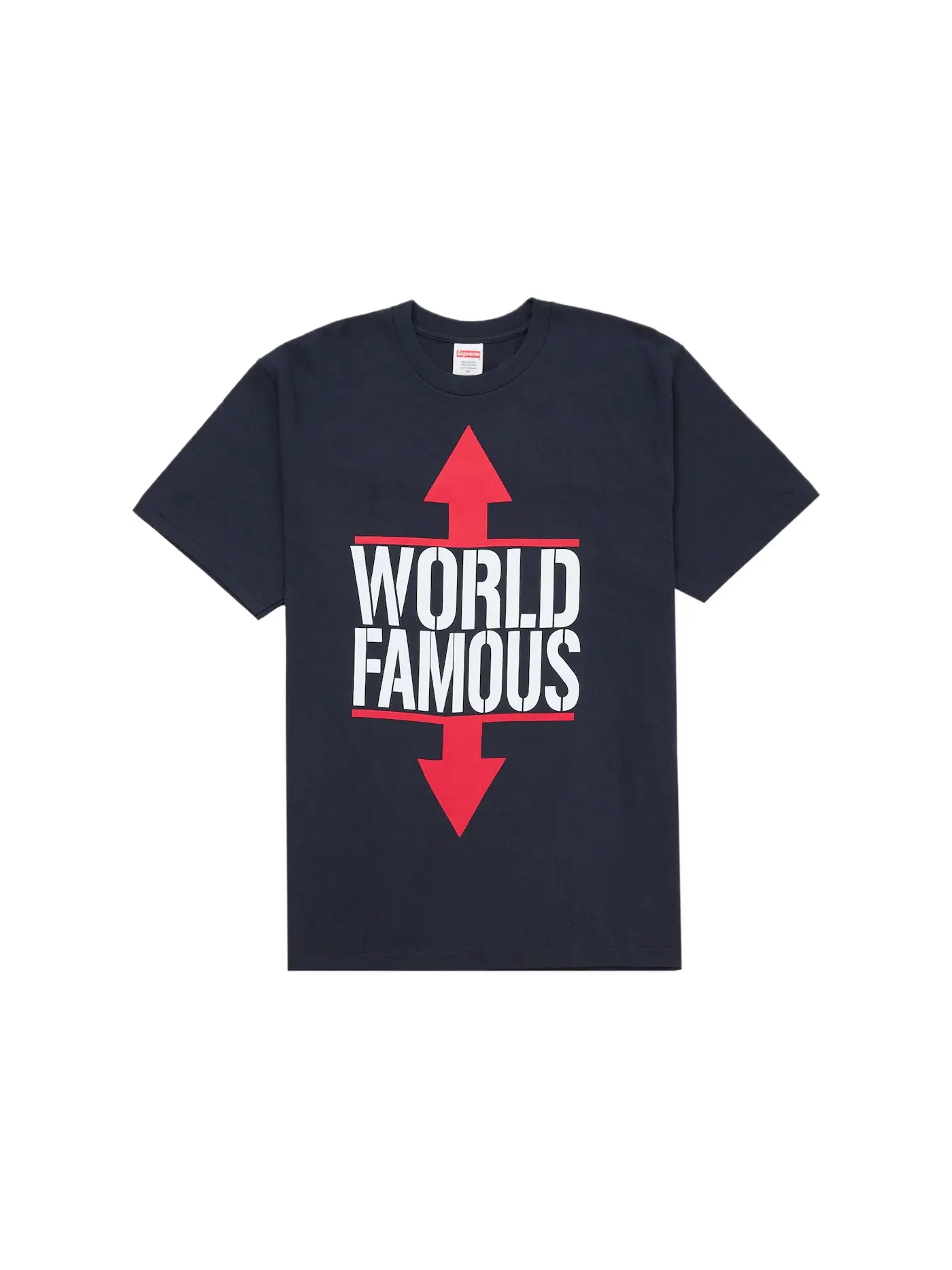 Мужская футболка с принтом World Famous Tee Supreme — изображение 1 из 2, темно-синий