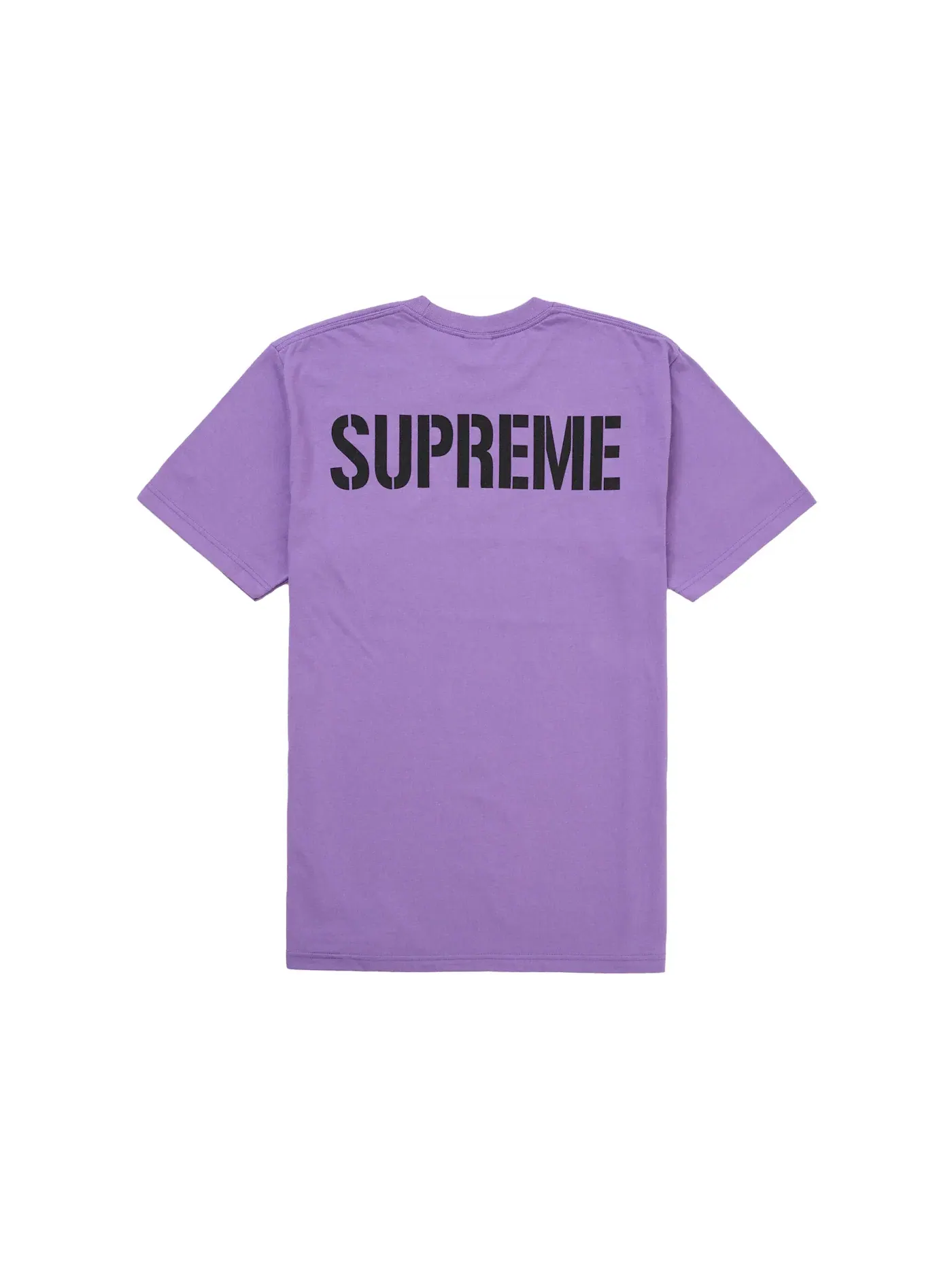 Мужская футболка с принтом Supreme World Famous Tee — изображение 2 из 2, фиолетовый