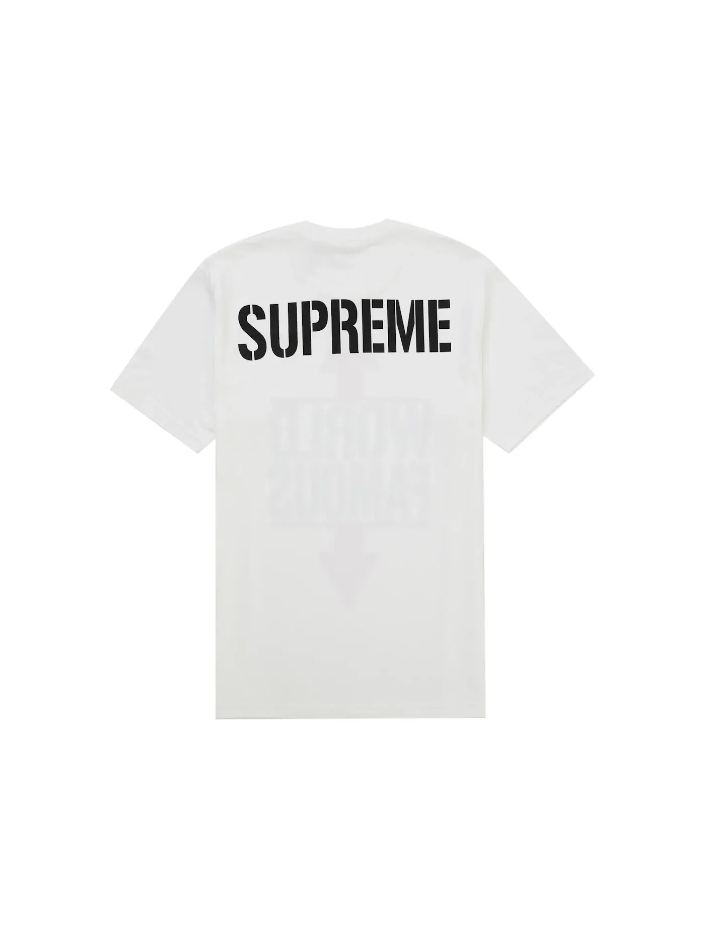 Мужская футболка с принтом Supreme Tee — изображение 2 из 2, белый