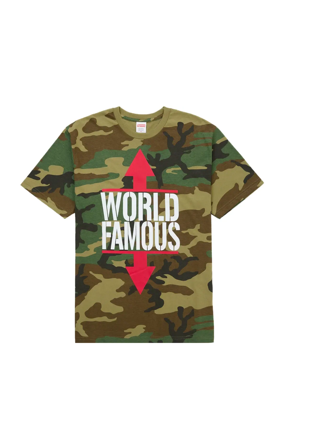 Мужская футболка с принтом World Famous Supreme, Woodland Camo — изображение 1 из 2