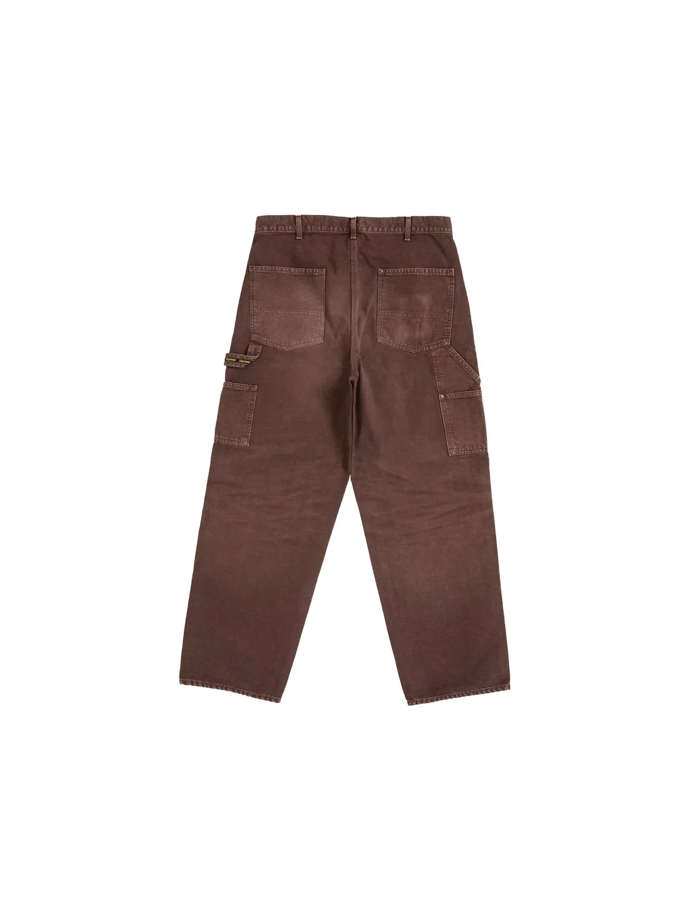 Мужские брюки с двумя накладными карманами Supreme Worn Double Knee Painter Pant — изображение 2 из 2, коричневый