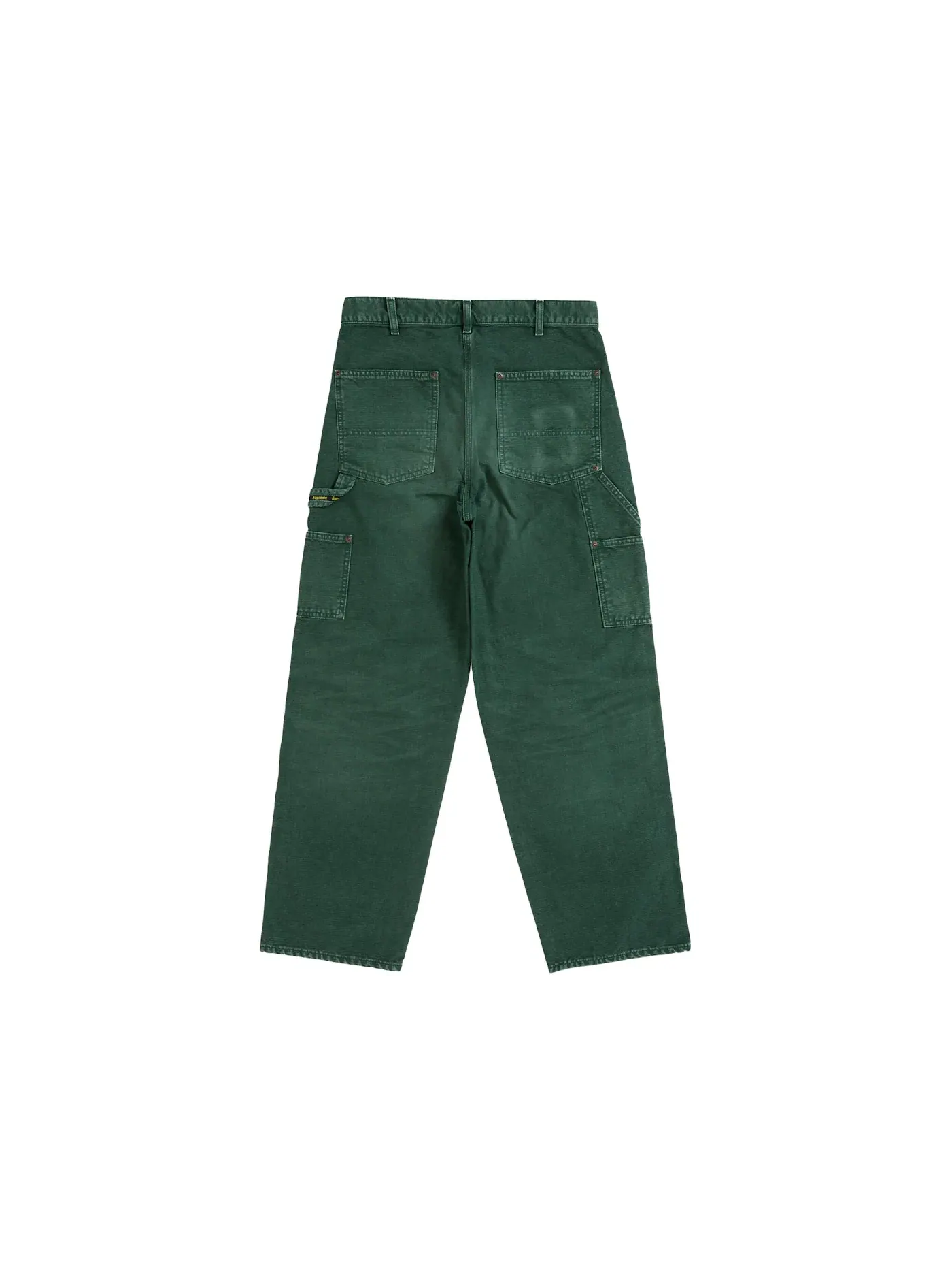 Мужские штаны карго с двумя накладными карманами Supreme Worn Double Knee Painter Pant — изображение 2 из 2, зеленый