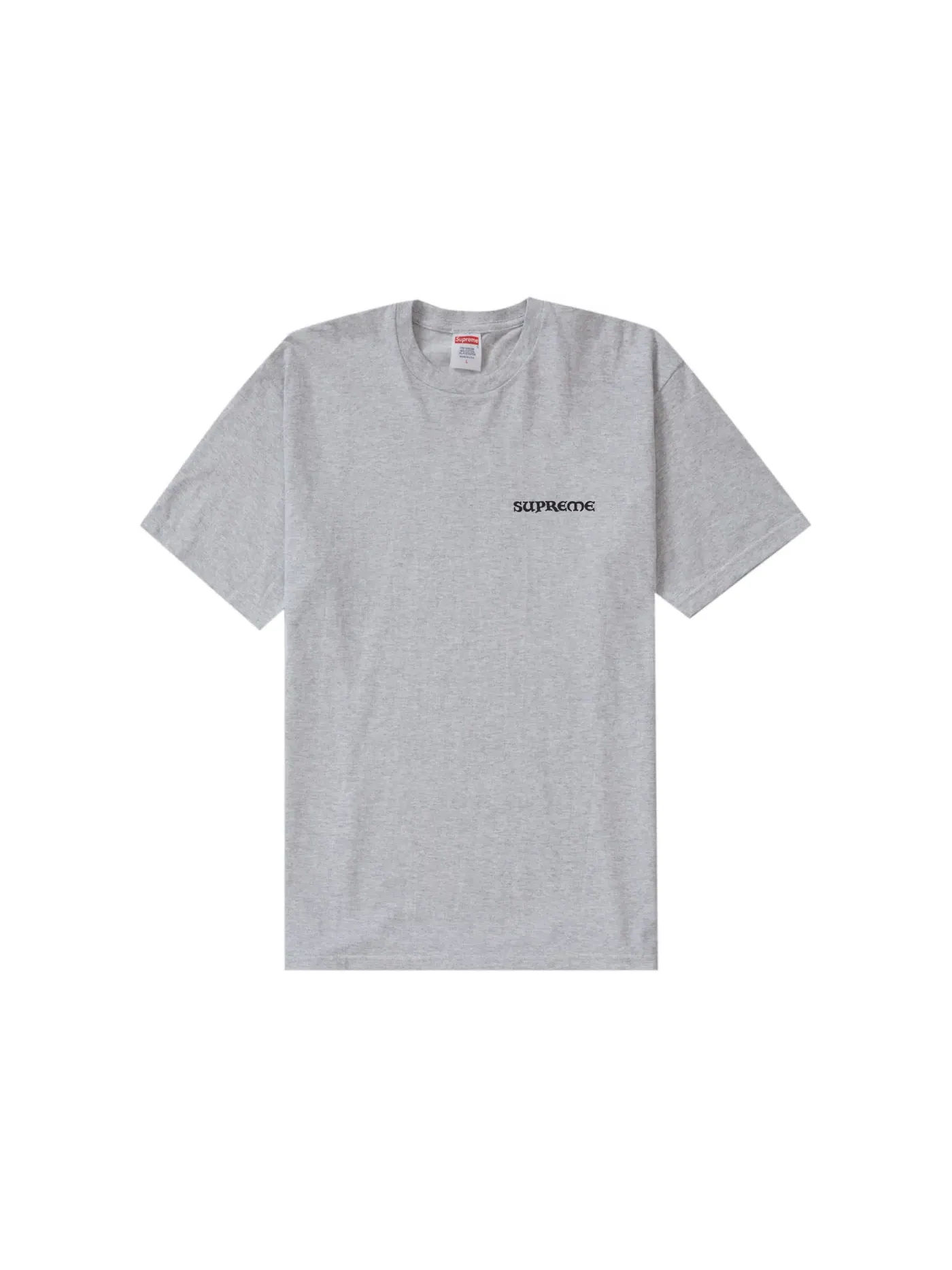 Мужская футболка с принтом Supreme Tee — изображение 2 из 2, серый