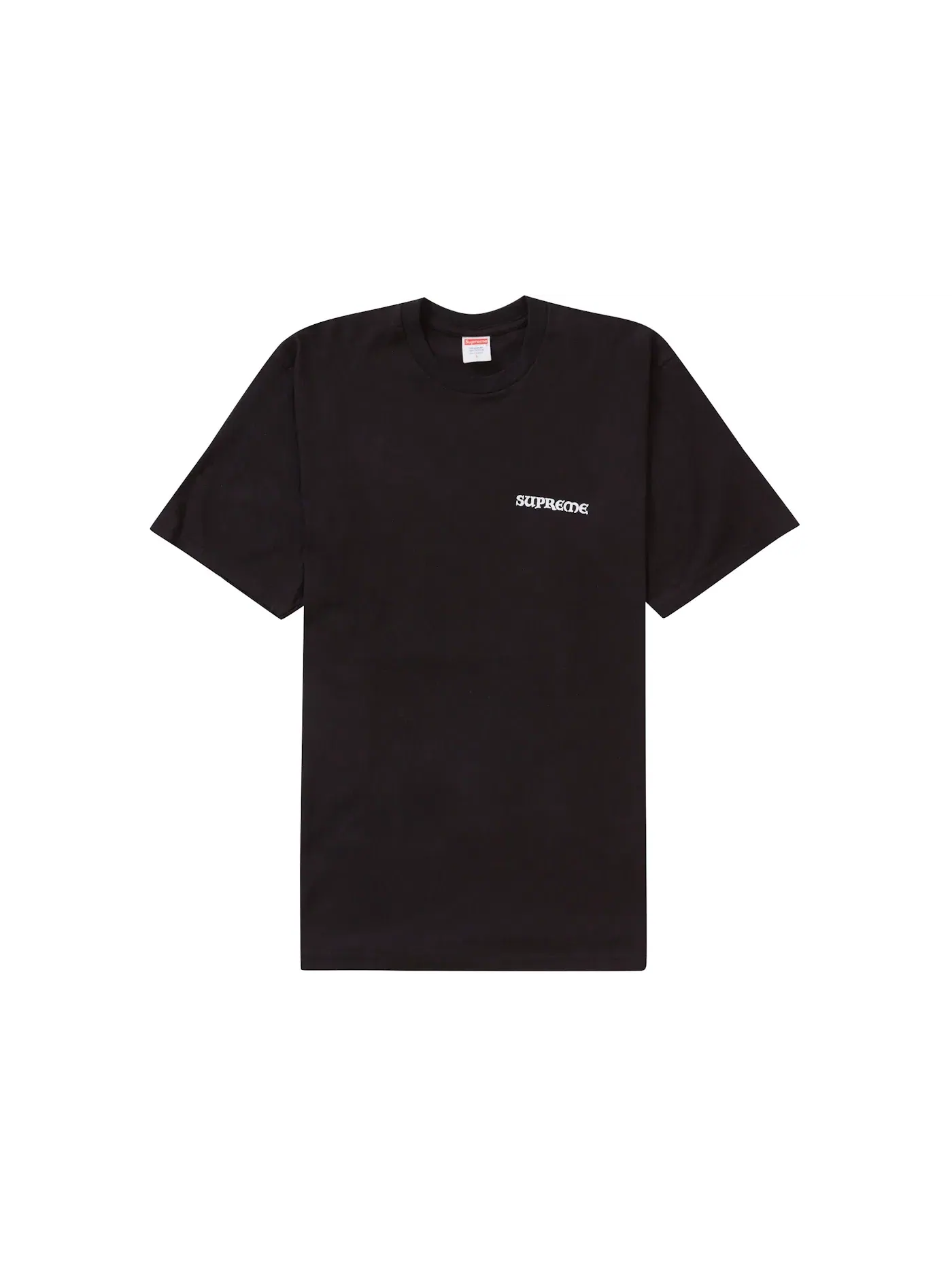 Мужская футболка с принтом Supreme Tee Supreme — изображение 2 из 2, черный