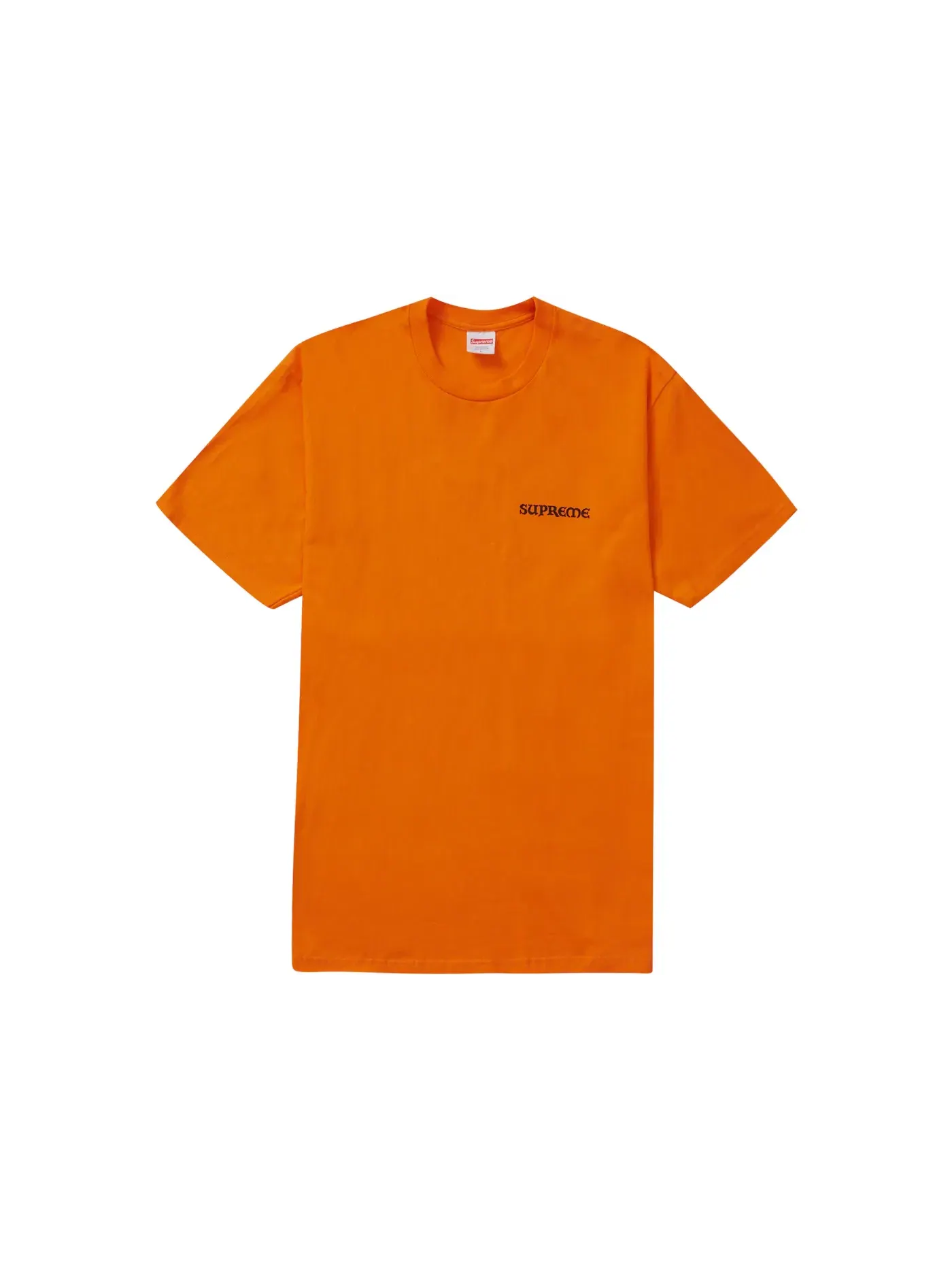 Мужская футболка с принтом Supreme Tee — изображение 2 из 2, оранжевый
