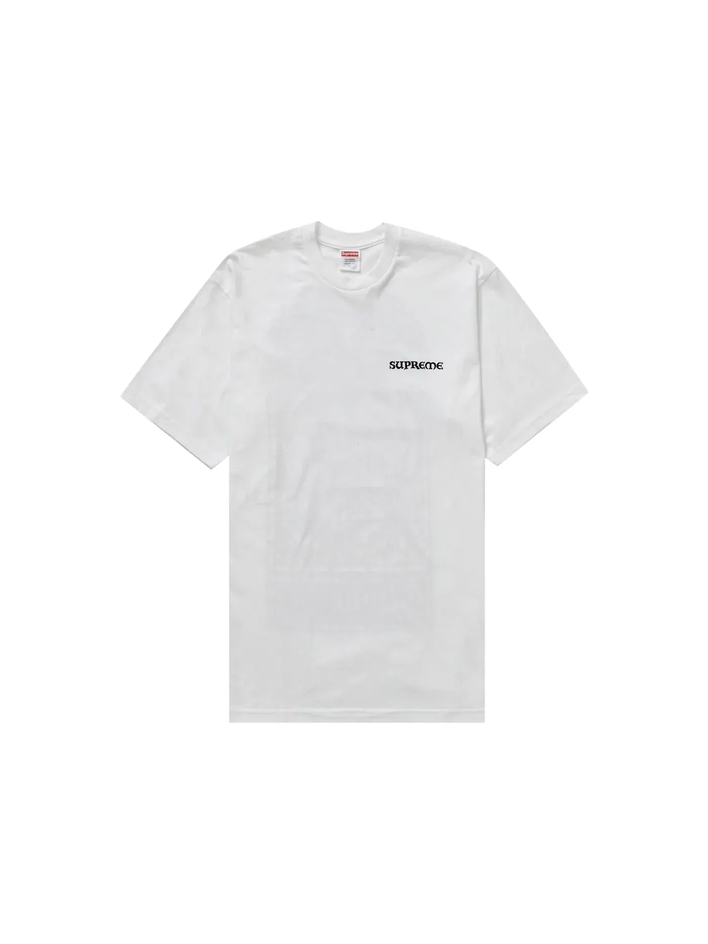Мужская футболка с принтом Supreme Tee — изображение 2 из 2, белый