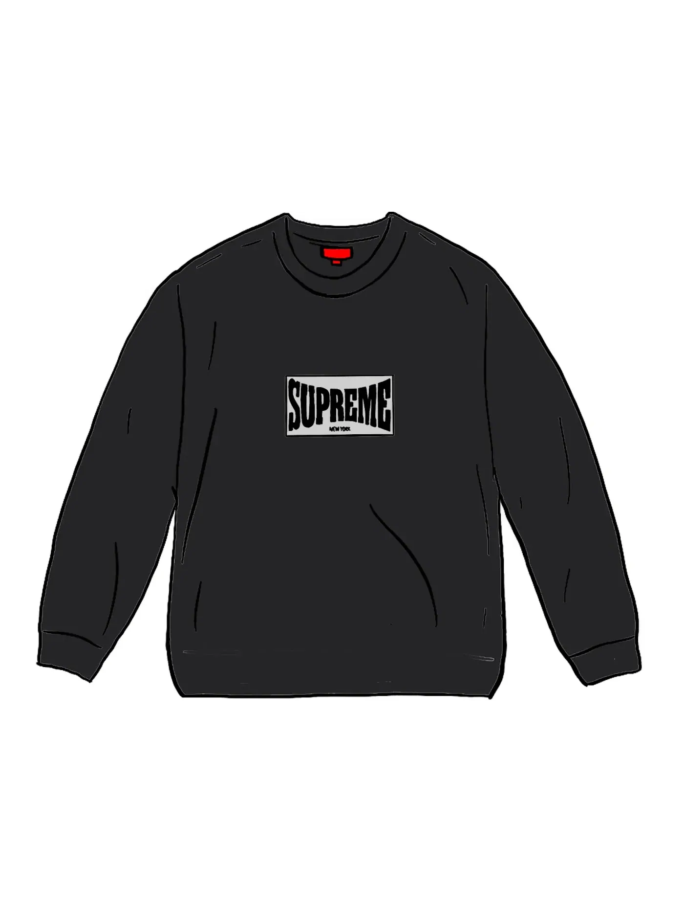 Мужская футболка с длинным рукавом Supreme L/S Top — изображение 1 из 1, черный