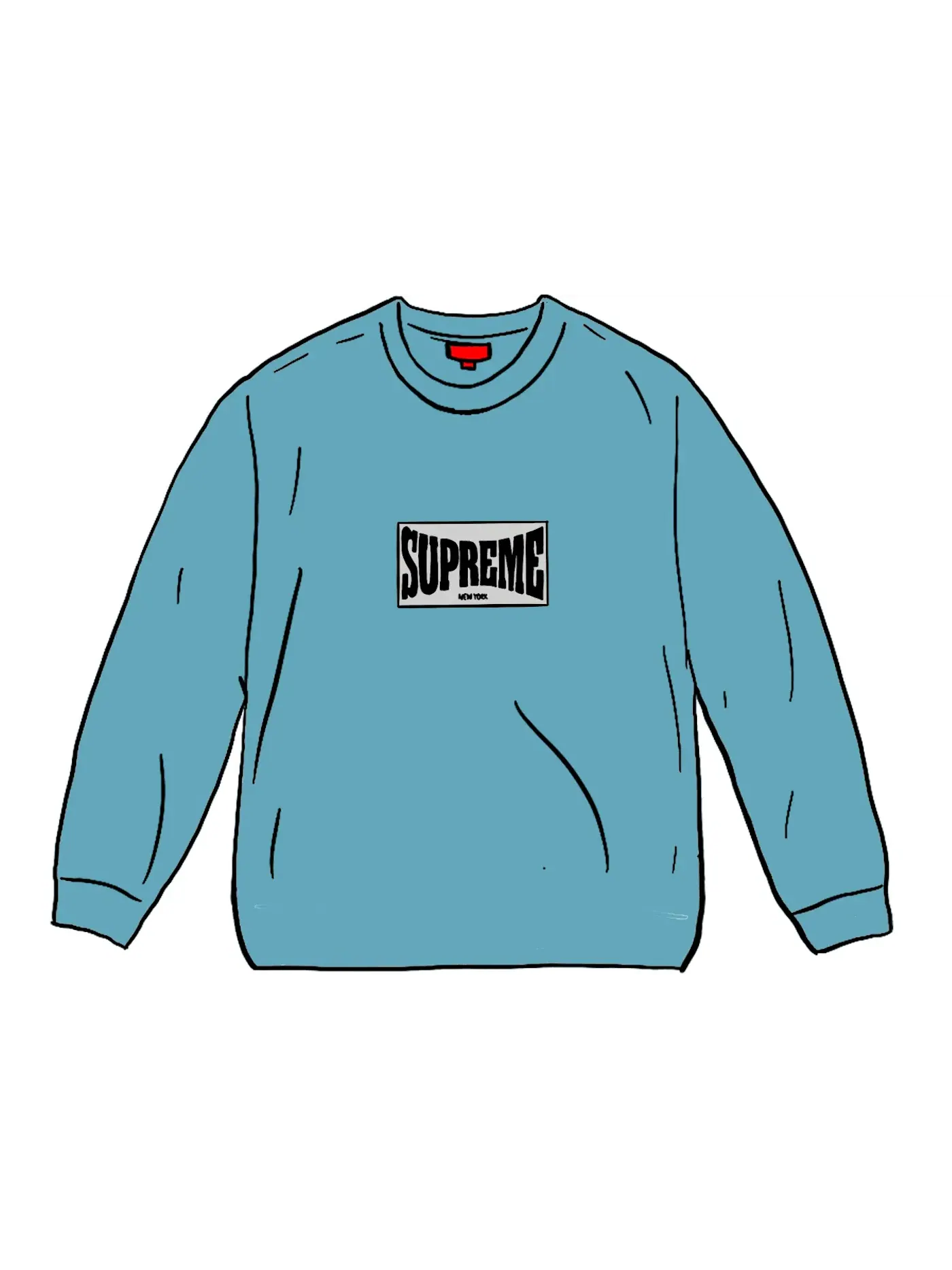 Мужская футболка с длинным рукавом Supreme L/S Top — изображение 1 из 1, серый