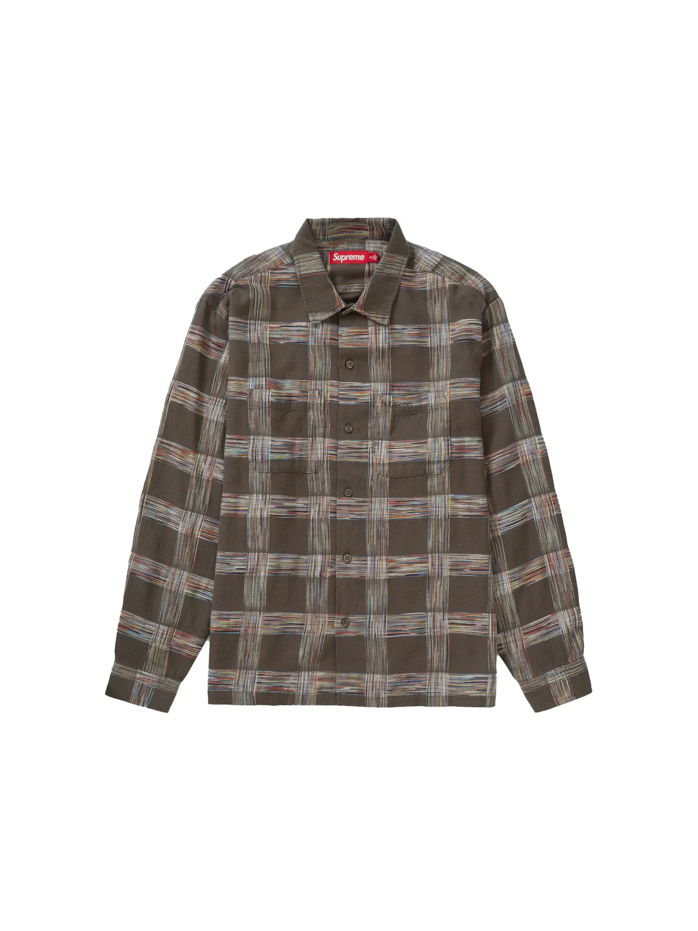 Мужская рубашка с принтом Shirt Supreme — изображение 1 из 1, коричневый