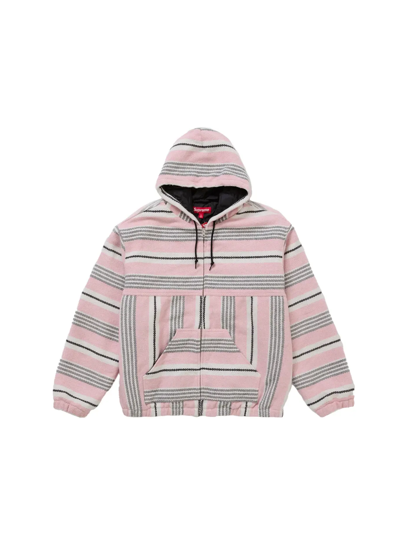 Мужская куртка с капюшоном с принтом Jacket Supreme — изображение 1 из 2, розовый