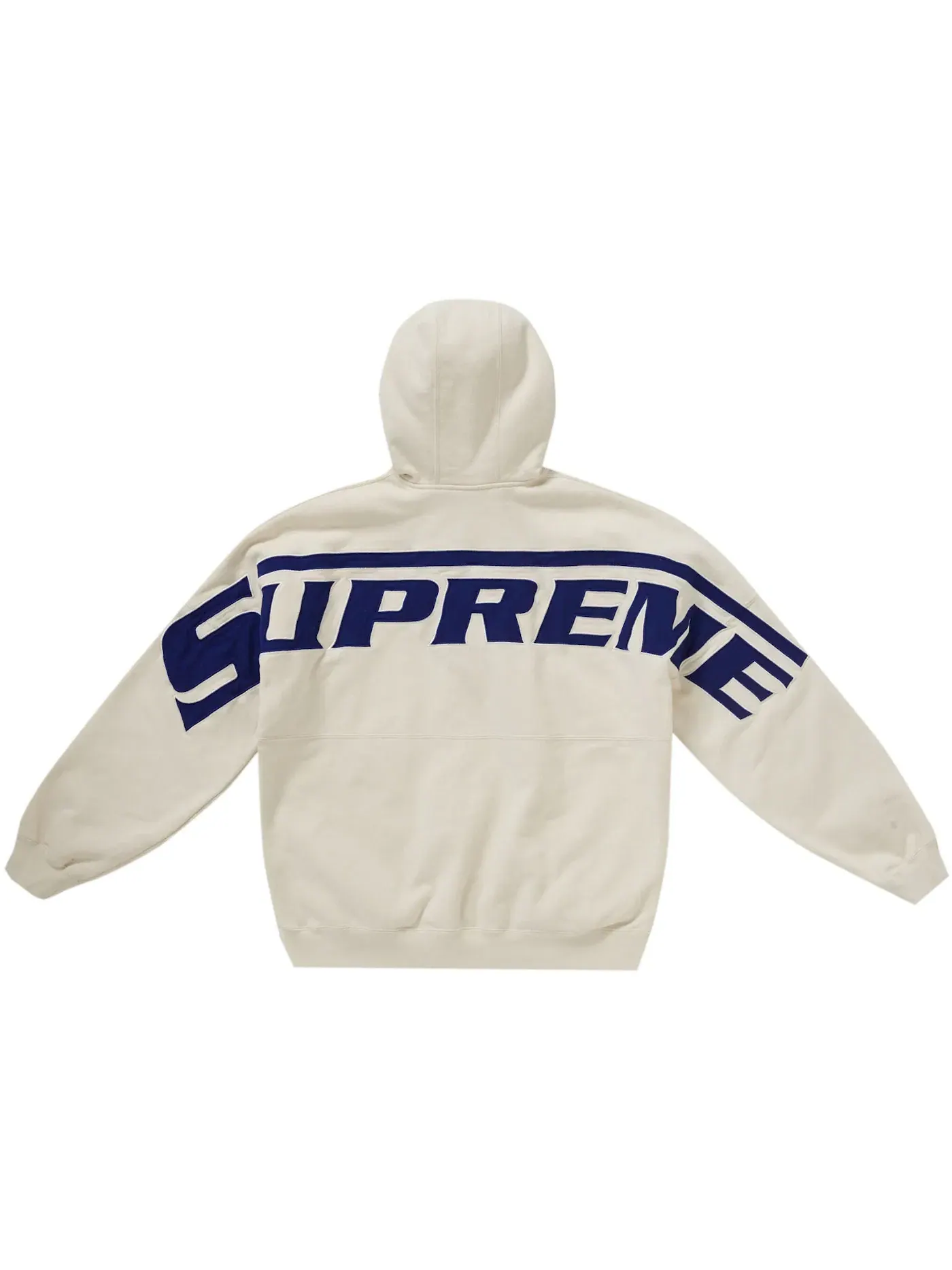 Мужской худи с принтом Supreme Wrapped Half Zip — изображение 1 из 2, серый