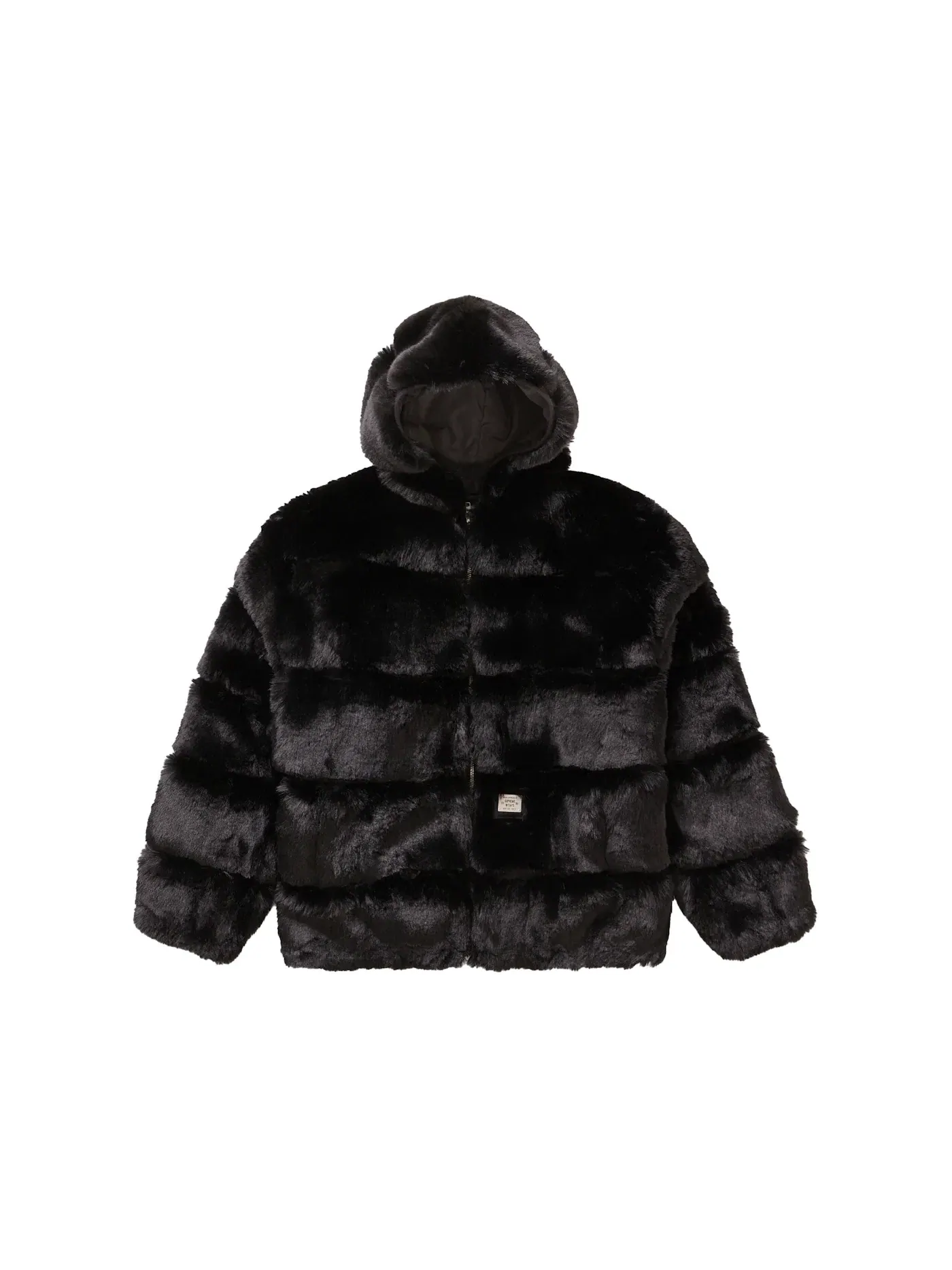 Мужская куртка с капюшоном из искусственного меха WTAPS Supreme — изображение 1 из 2, черный