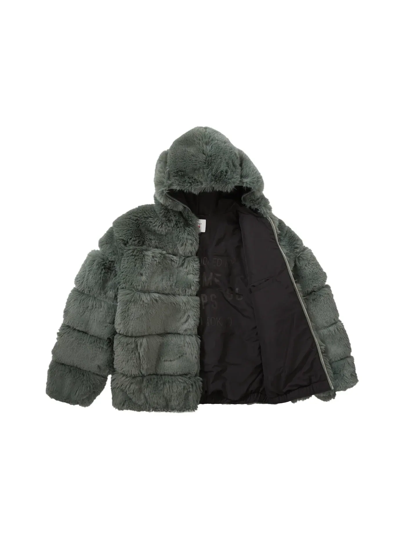 Мужская куртка с капюшоном из искусственного меха WTAPS Supreme — изображение 2 из 2, зеленый