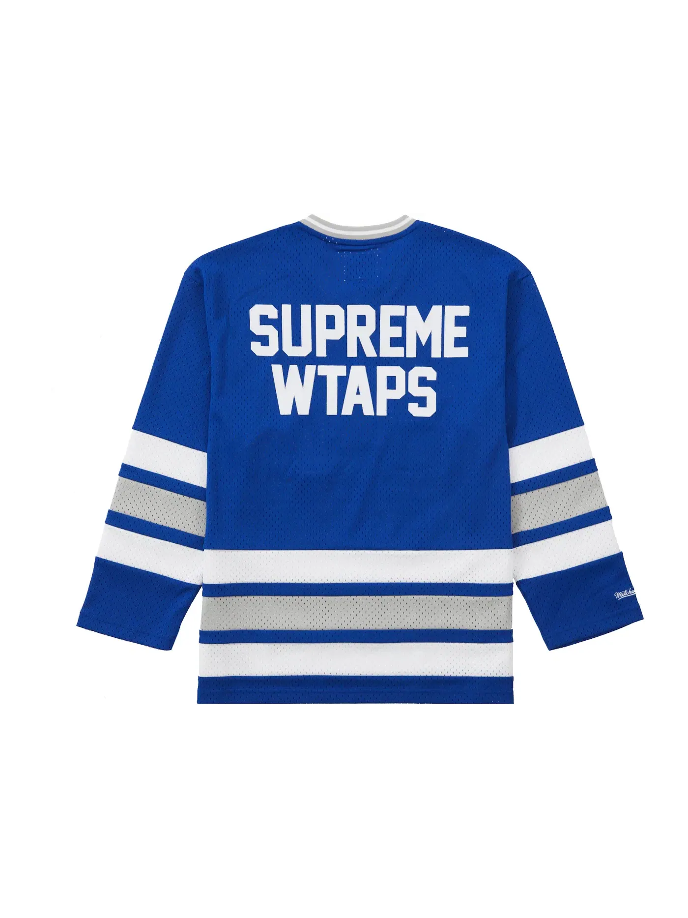 Мужская хоккейная джерси с принтом WTAPS Mitchell & Ness Supreme — изображение 2 из 2, синий