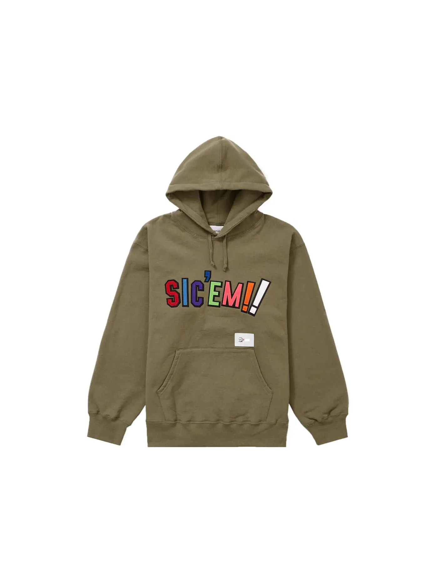 Мужской худи с принтом Sic' Em Supreme Light Olive — изображение 1 из 2