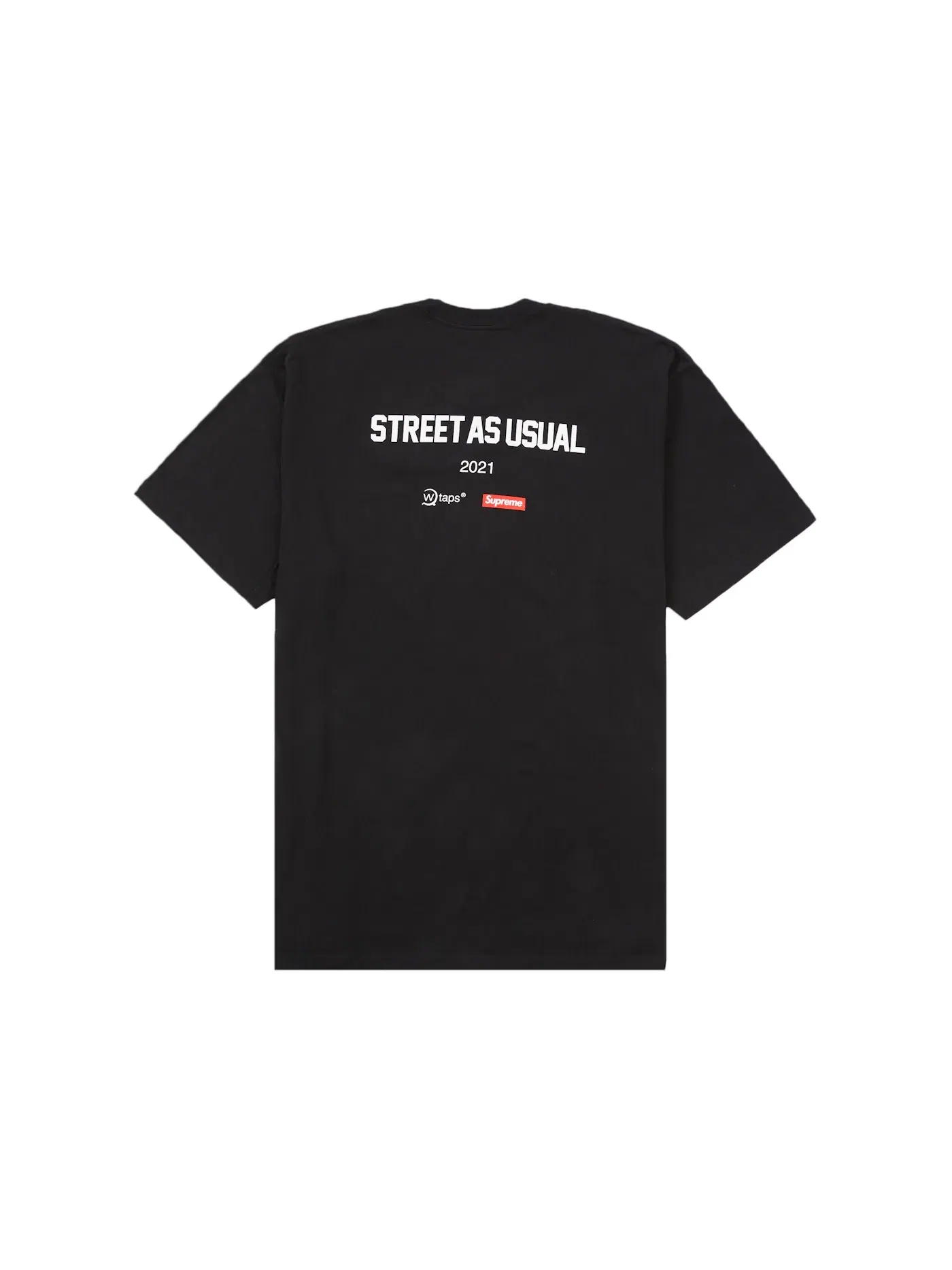 Мужская футболка с принтом Supreme WTAPS Sic'em! Tee — изображение 2 из 2, черный