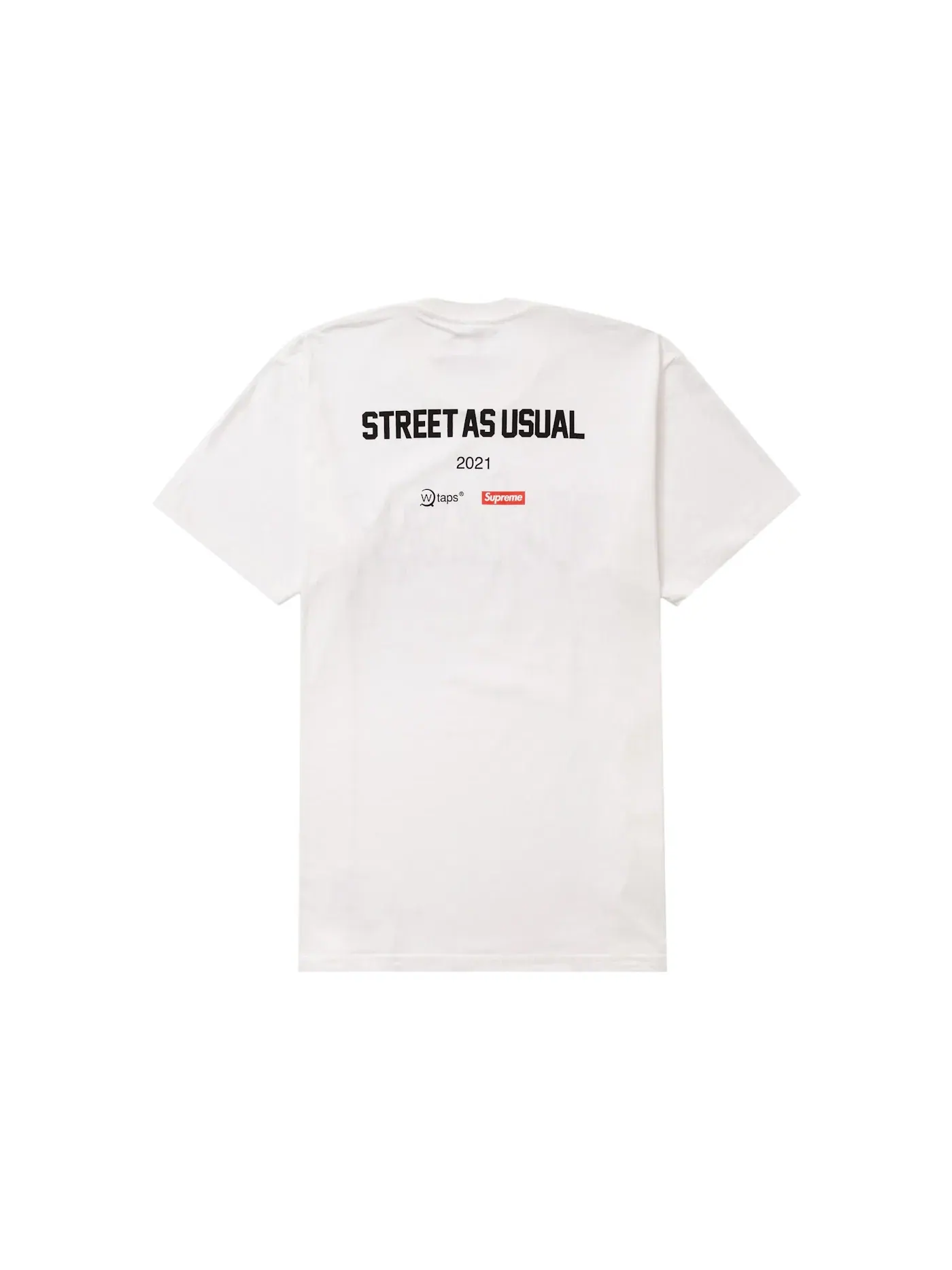 Мужская футболка с принтом Supreme WTAPS Sic'em! Tee — изображение 2 из 2, белый