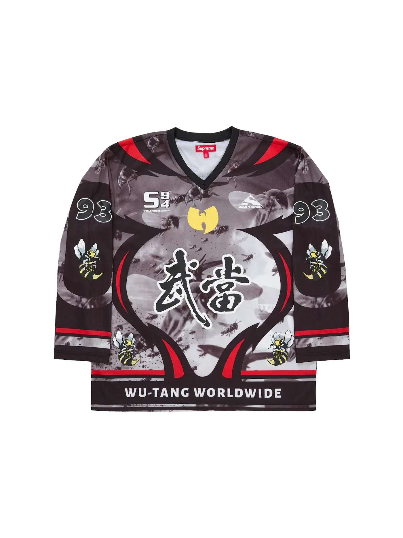 Мужская хоккейная джерси с принтом Jersey Supreme — изображение 1 из 2, черный