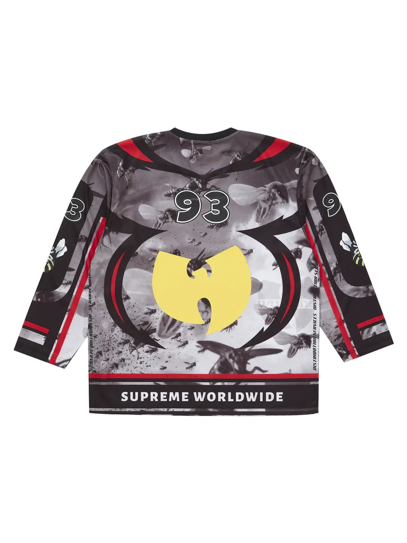 Мужская хоккейная джерси с принтом Jersey Supreme — изображение 2 из 2, черный