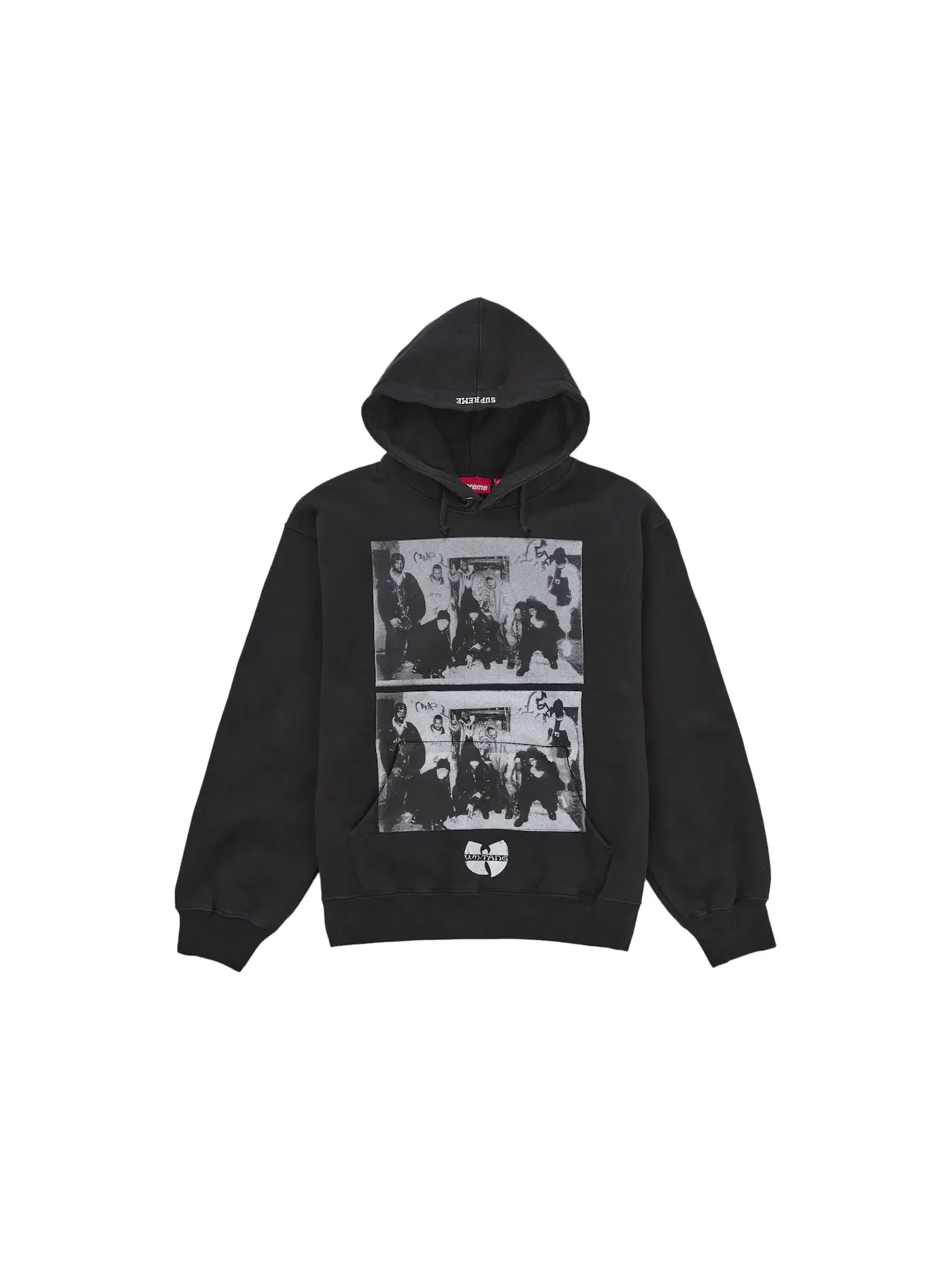 Мужская худи с принтом Wu-Tang Clan Supreme — изображение 1 из 2, черный