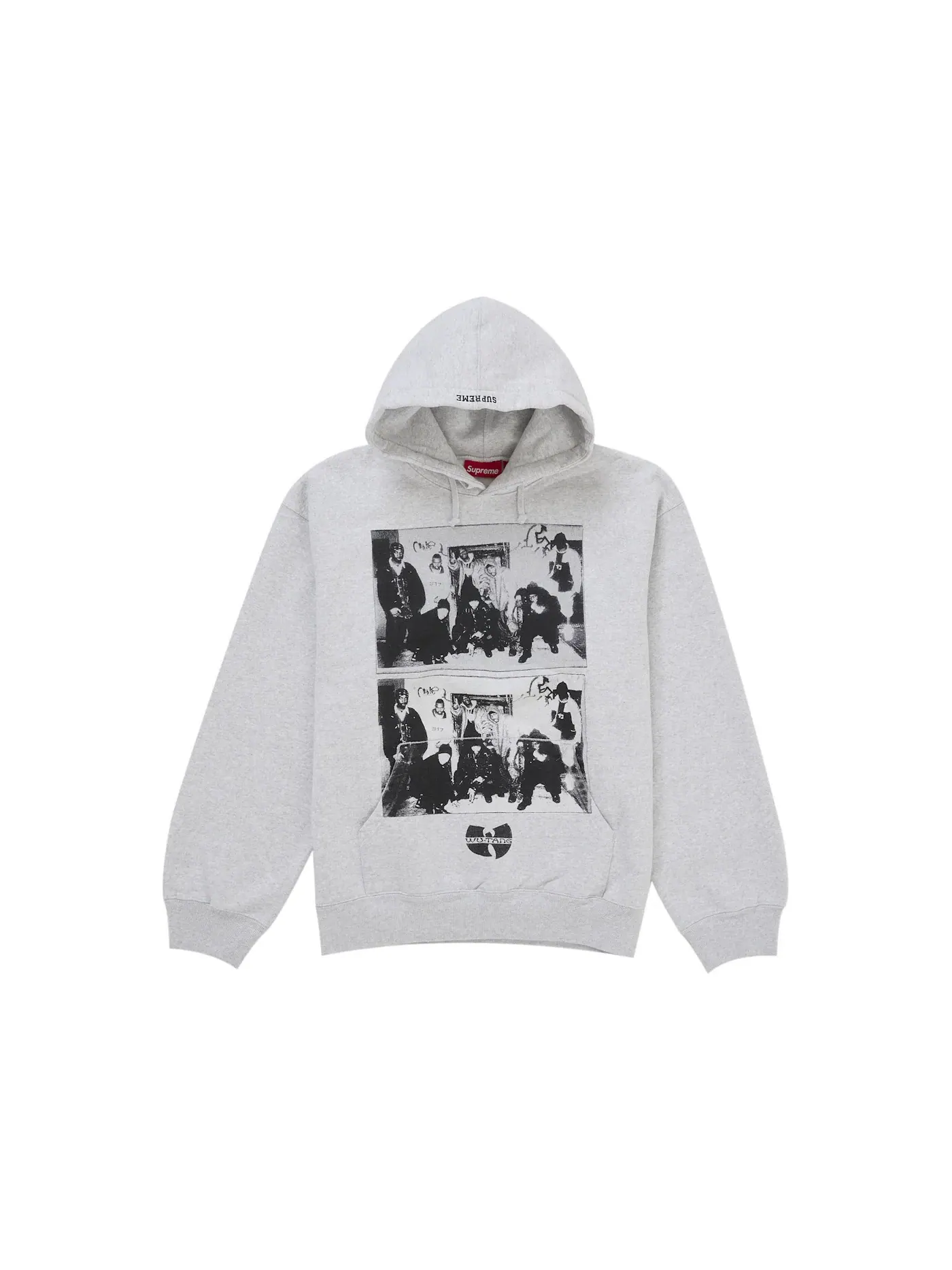 Мужской худи с принтом Wu Tang Clan Supreme — изображение 1 из 2, серый
