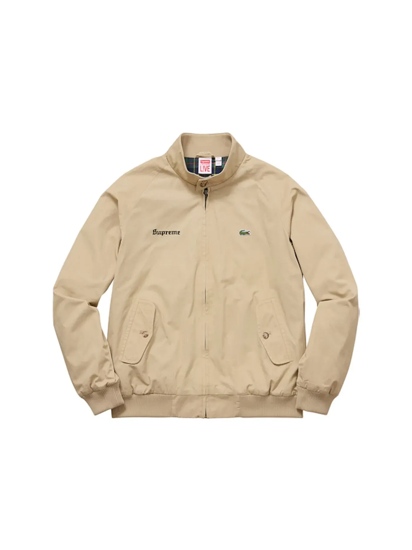 Мужская куртка-харингтон Supreme Lacoste — изображение 1 из 1, хаки