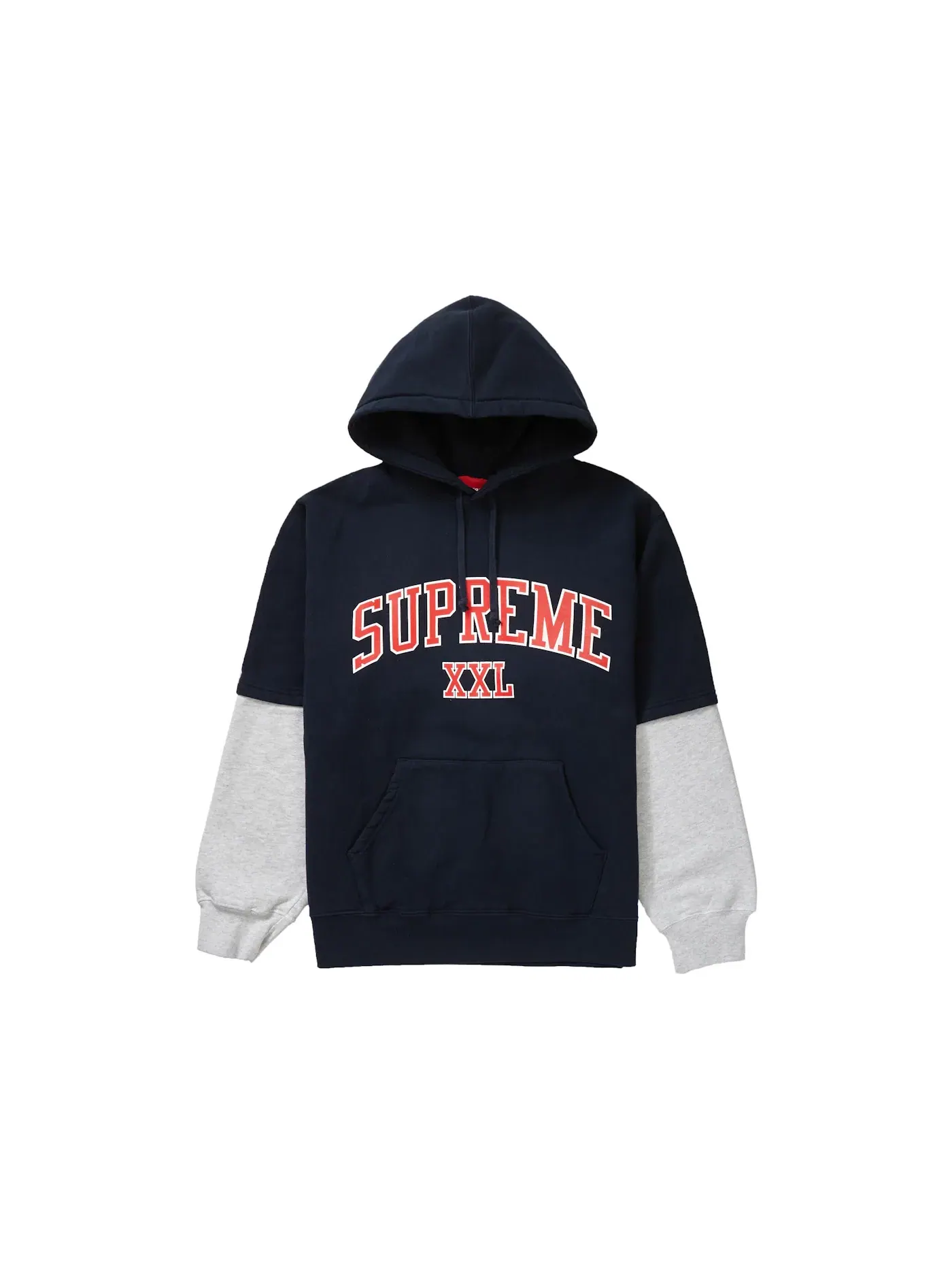 Мужской свитшот с капюшоном Supreme — изображение 1 из 1, темно-синий