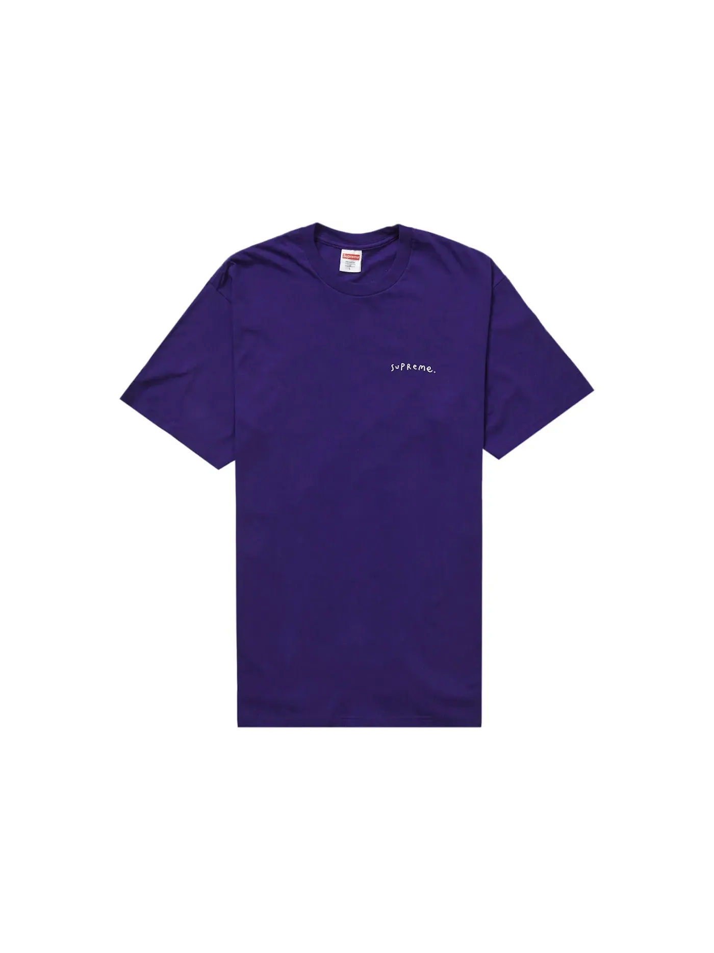 Мужская футболка с принтом Supreme Tee — изображение 2 из 2, фиолетовый