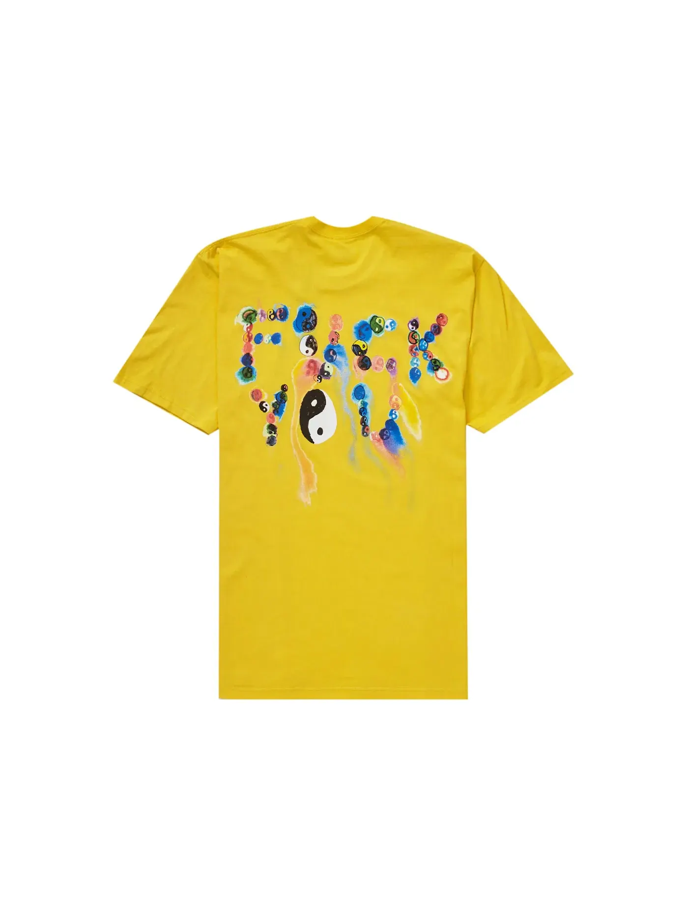 Мужская футболка с принтом Supreme Tee — изображение 1 из 2, желтый