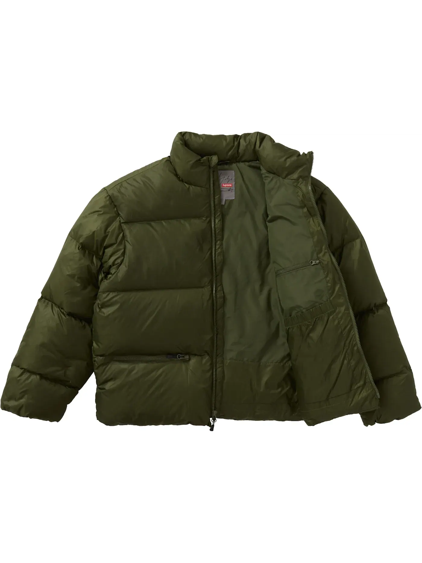Мужская куртка-пуховик с длинным рукавом Supreme Yohji Yamamoto Down Jacket — изображение 2 из 3, оливковый