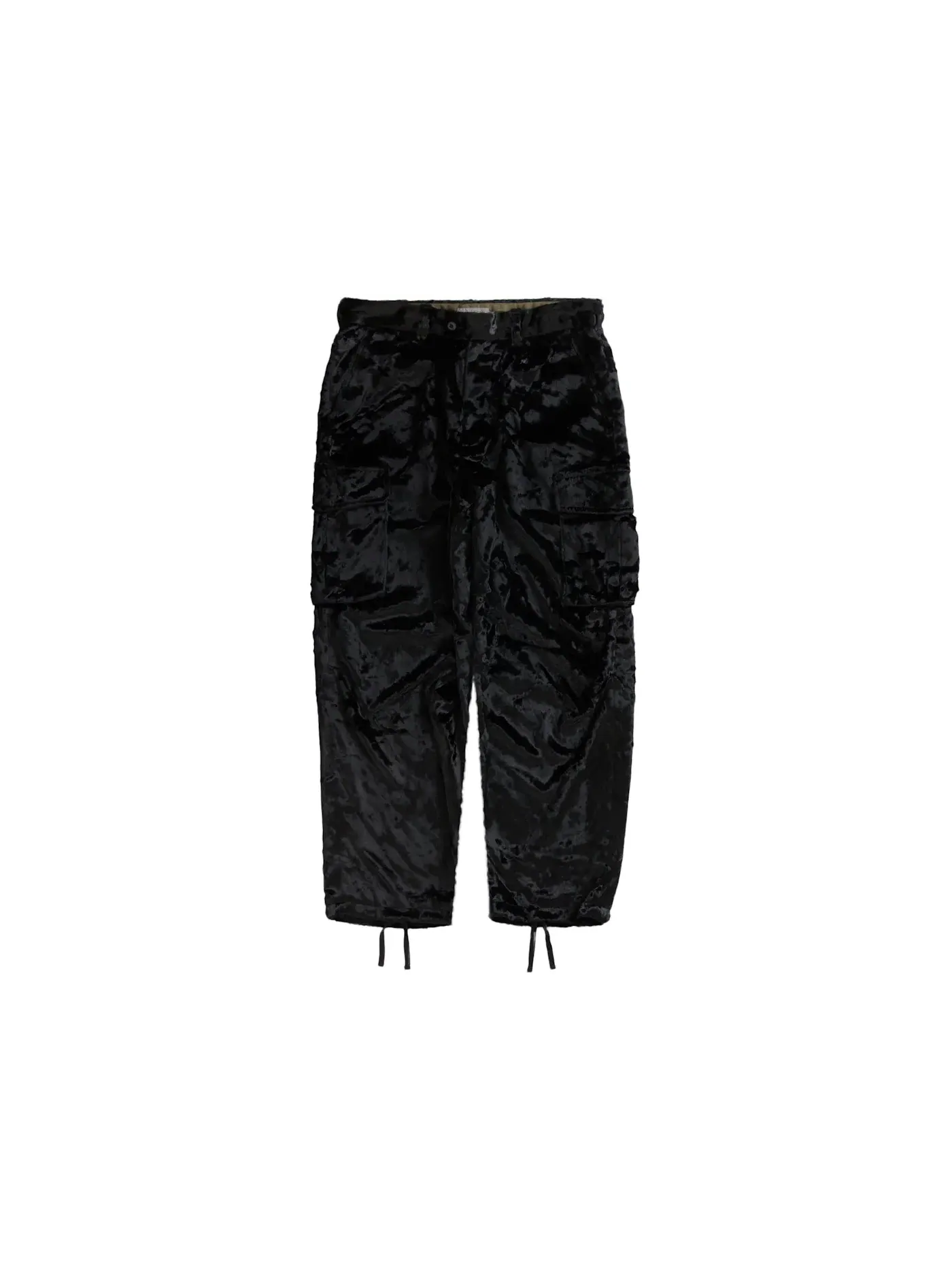 Мужские брюки из искусственного меха Supreme Yohji Yamamoto Faux Fur Cargo Pant — изображение 1 из 2, черный