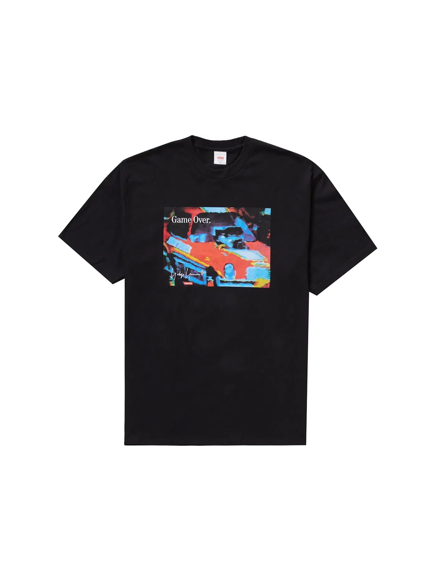 Мужская футболка с принтом Supreme Yohji Yamamoto Game Over Tee — изображение 1 из 1, черный