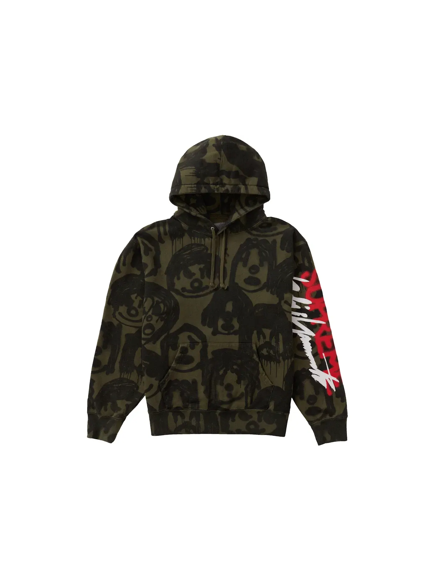 Мужская худи с капюшоном Supreme Yohji Yamamoto Hooded Sweatshirt — изображение 1 из 1, оливковый