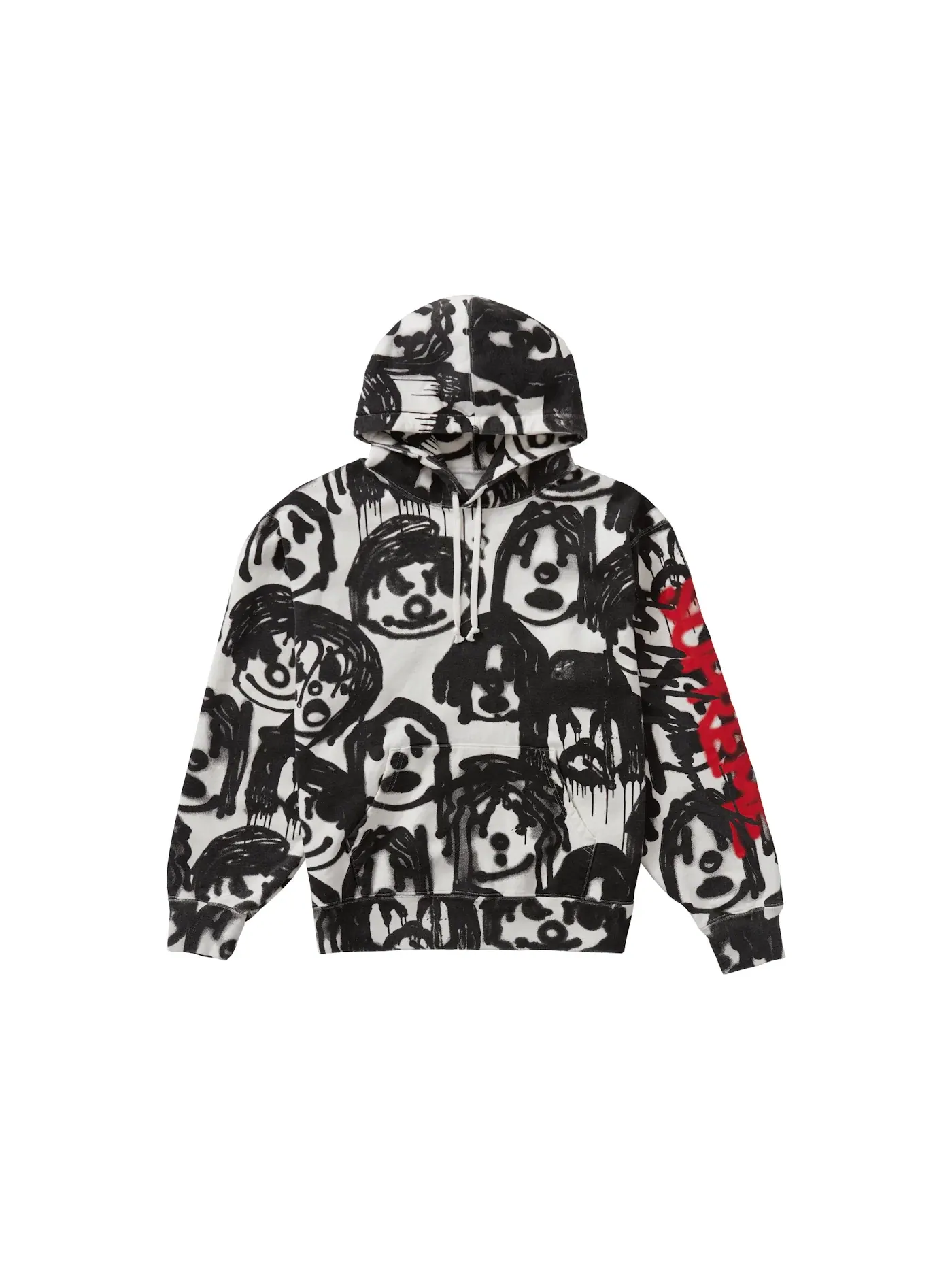 Мужская худи с принтом Hooded Sweatshirt Supreme — изображение 1 из 1, белый