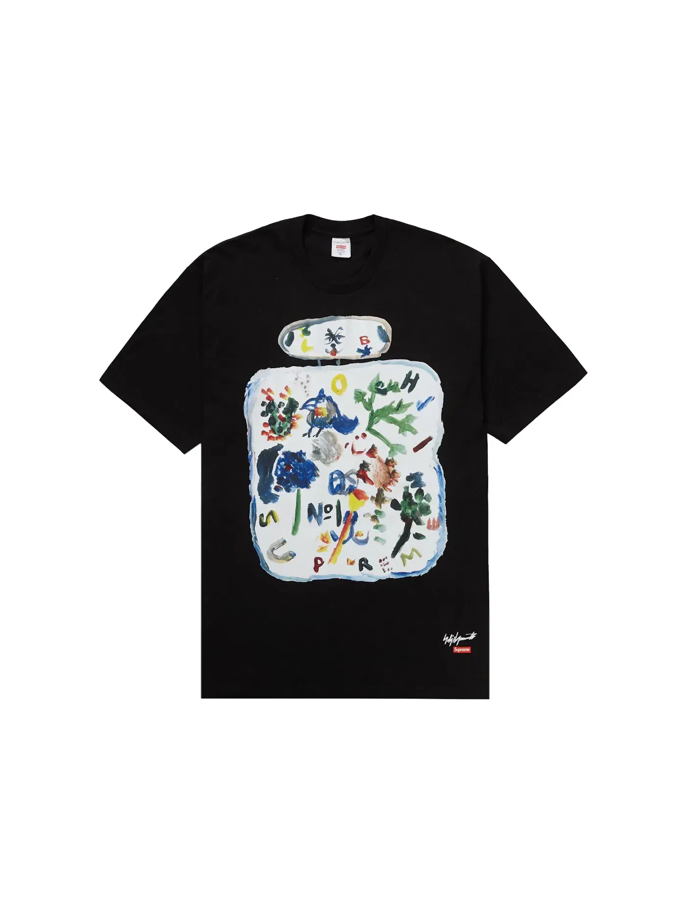 Мужская футболка с длинным рукавом Supreme Yohji Yamamoto Paint Tee Supreme — изображение 1 из 1, черный
