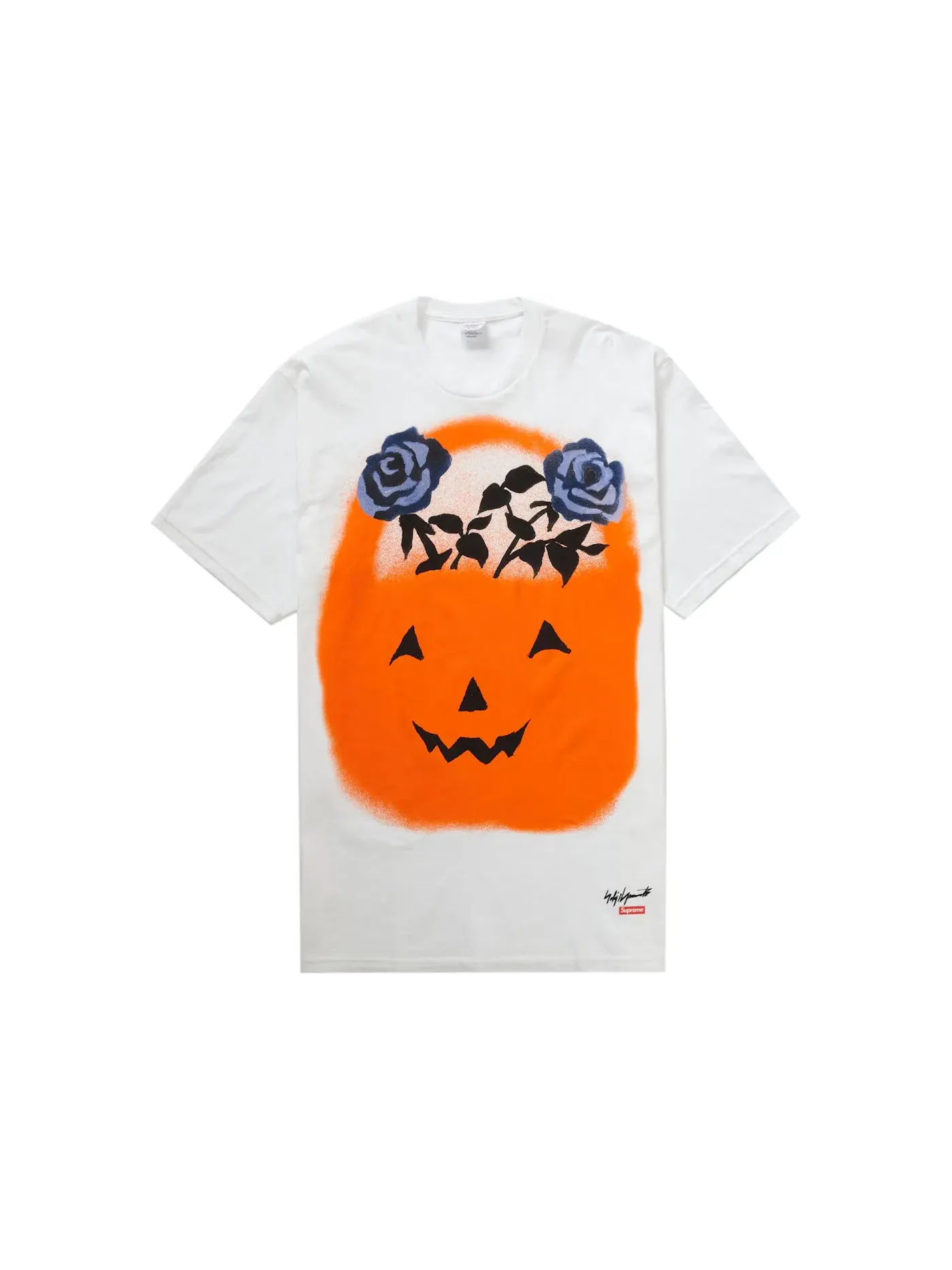 Мужская футболка с принтом Supreme Yohji Yamamoto Pumpkin Tee — изображение 1 из 1, белый