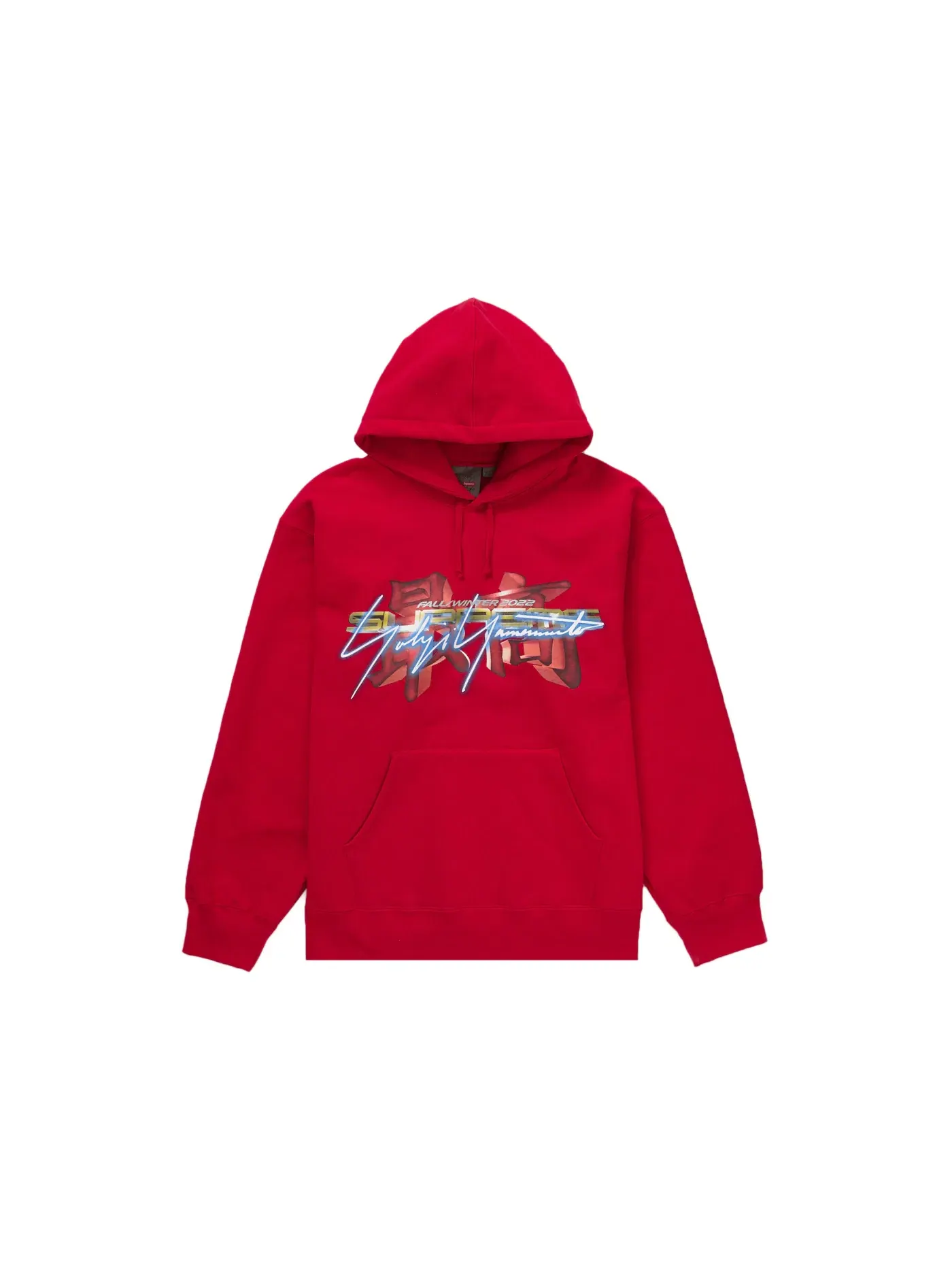 Мужской худи с капюшоном Supreme Yohji Yamamoto TEKKEN Hooded Sweatshirt — изображение 1 из 2, красный
