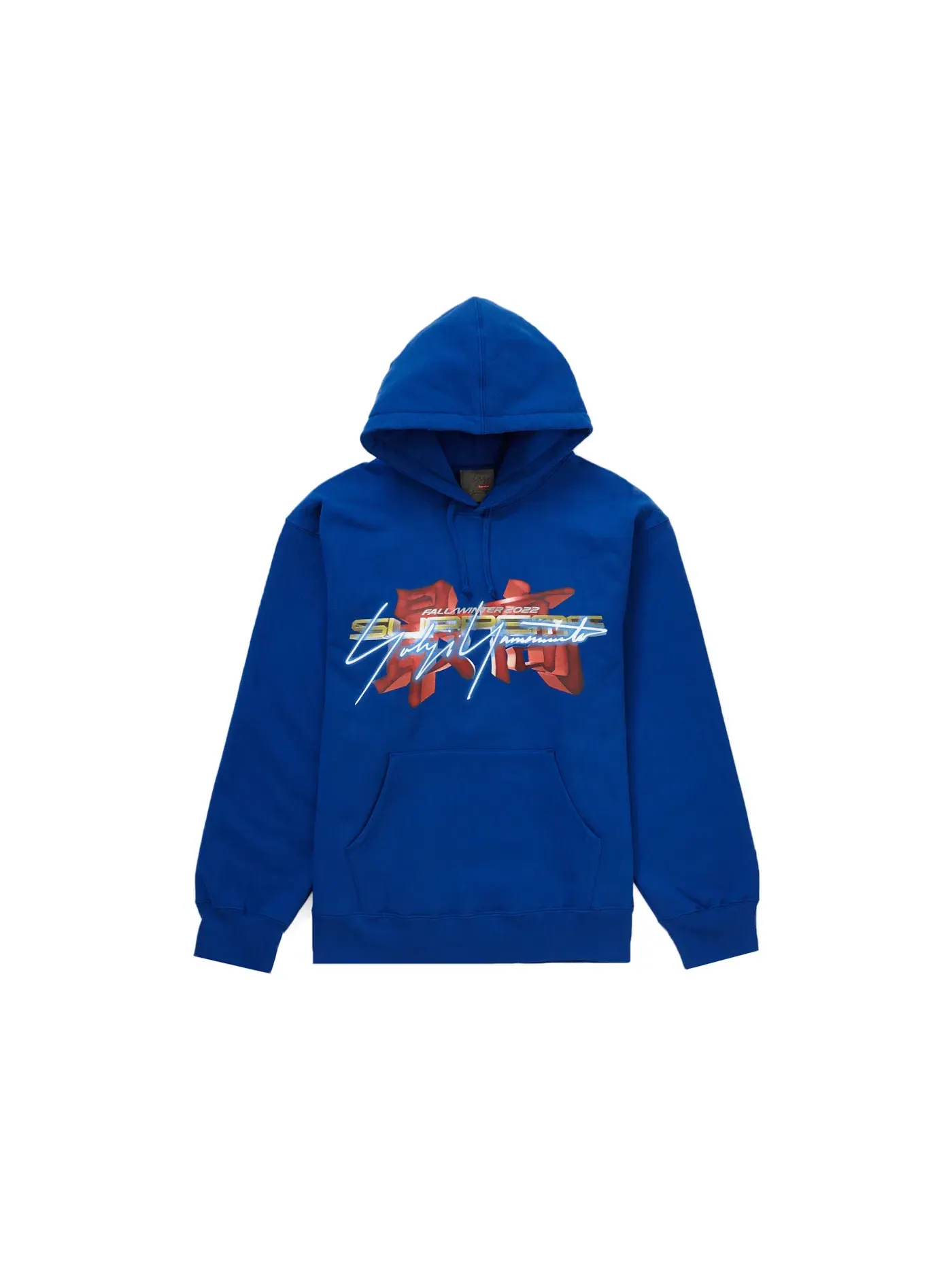 Мужской худи с капюшоном из коллекции Supreme Yohji Yamamoto TEKKEN Supreme — изображение 1 из 2, королевский